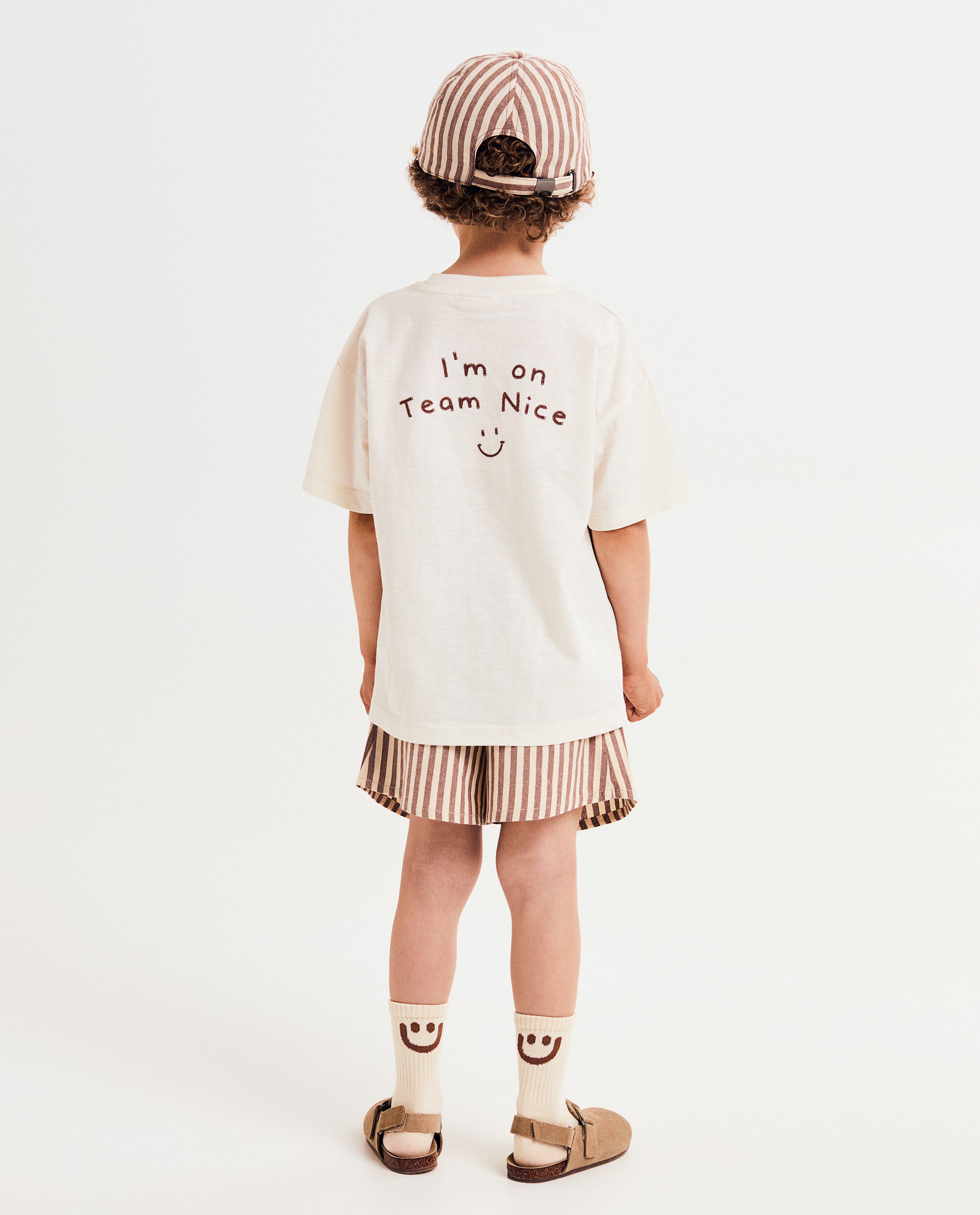 T-shirts - T-shirt met backprint, I'm on Team Nice, 92-128