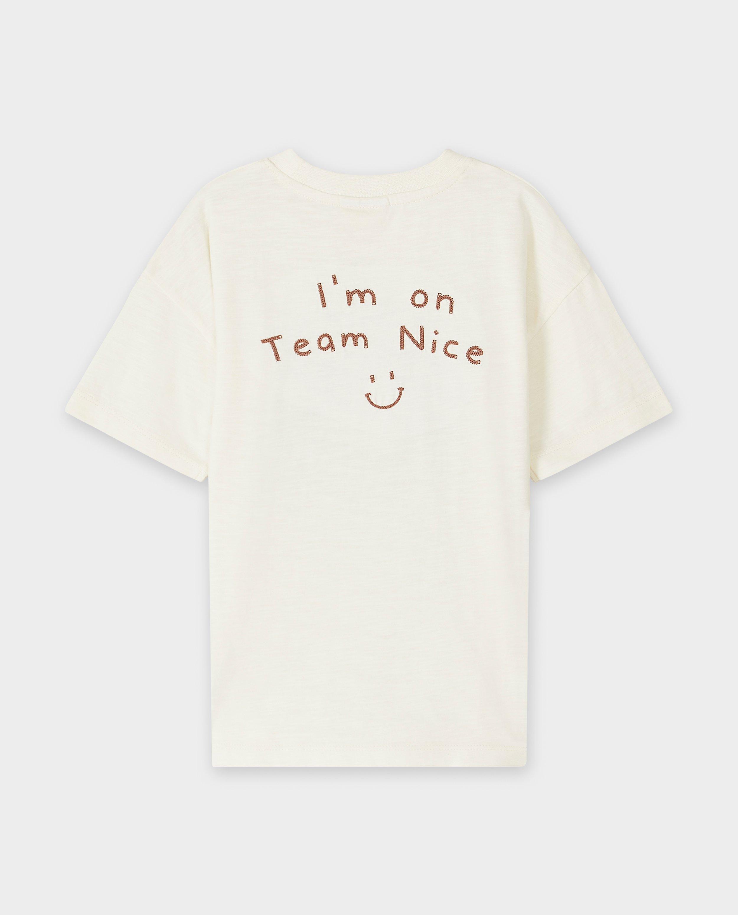 T-shirts - T-shirt met backprint, I'm on Team Nice, 92-128