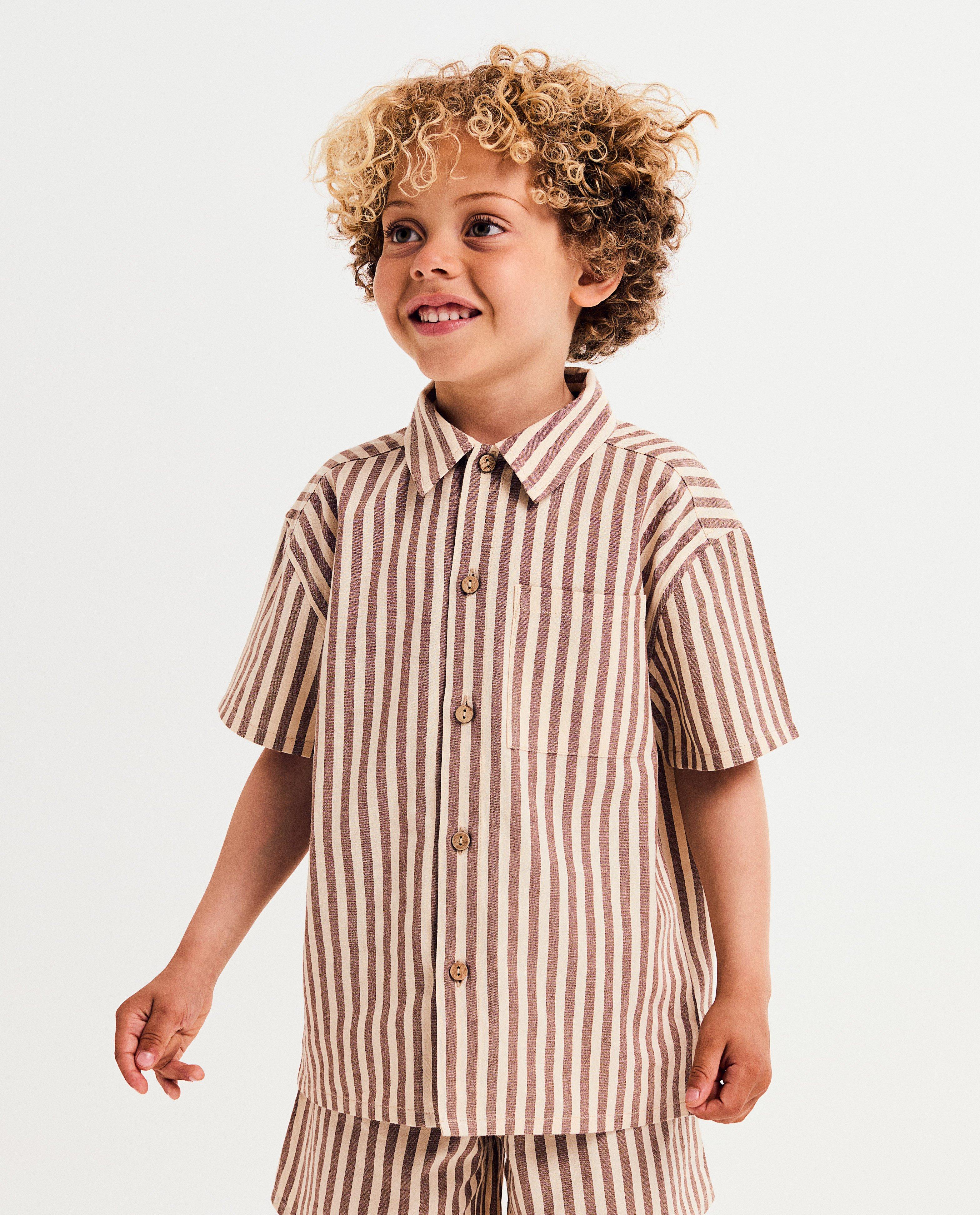 Chemise à rayures, loose fit, 92-128