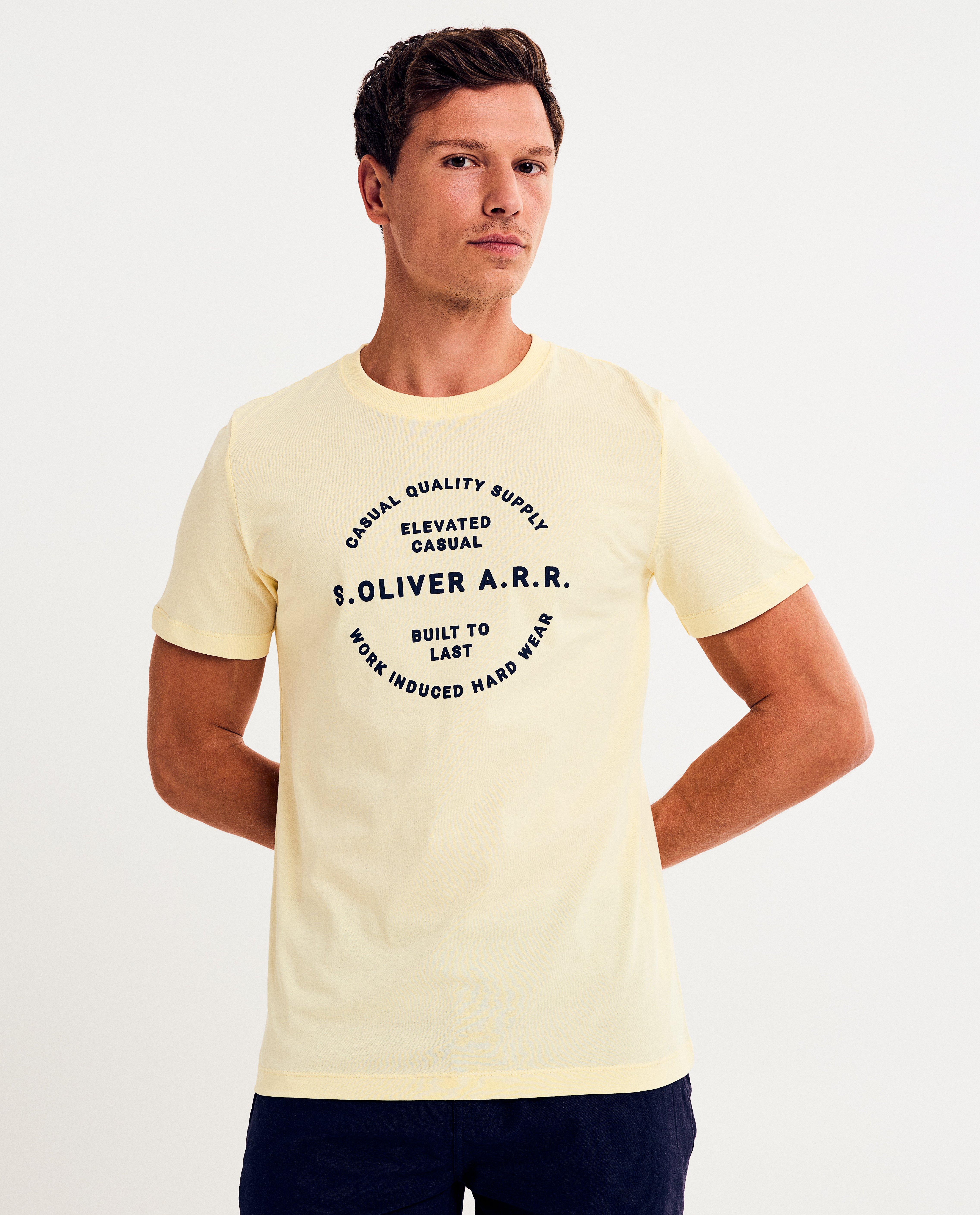 T-shirt met opschrift - null - S. Oliver