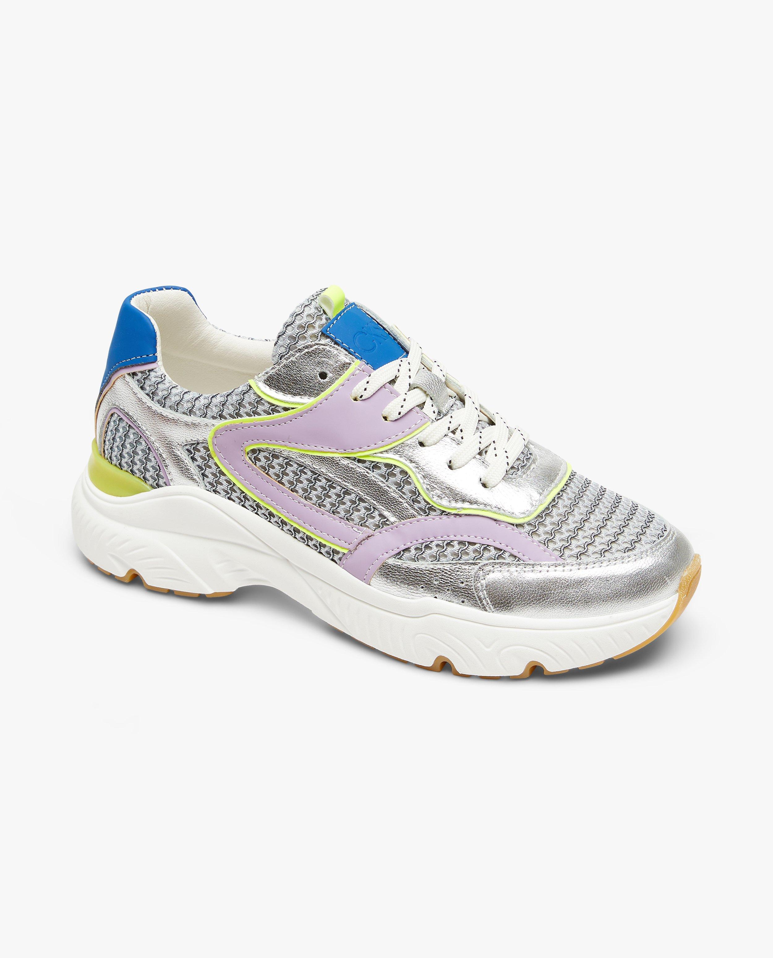 Sneakers met metallic look - null - CKS Dames