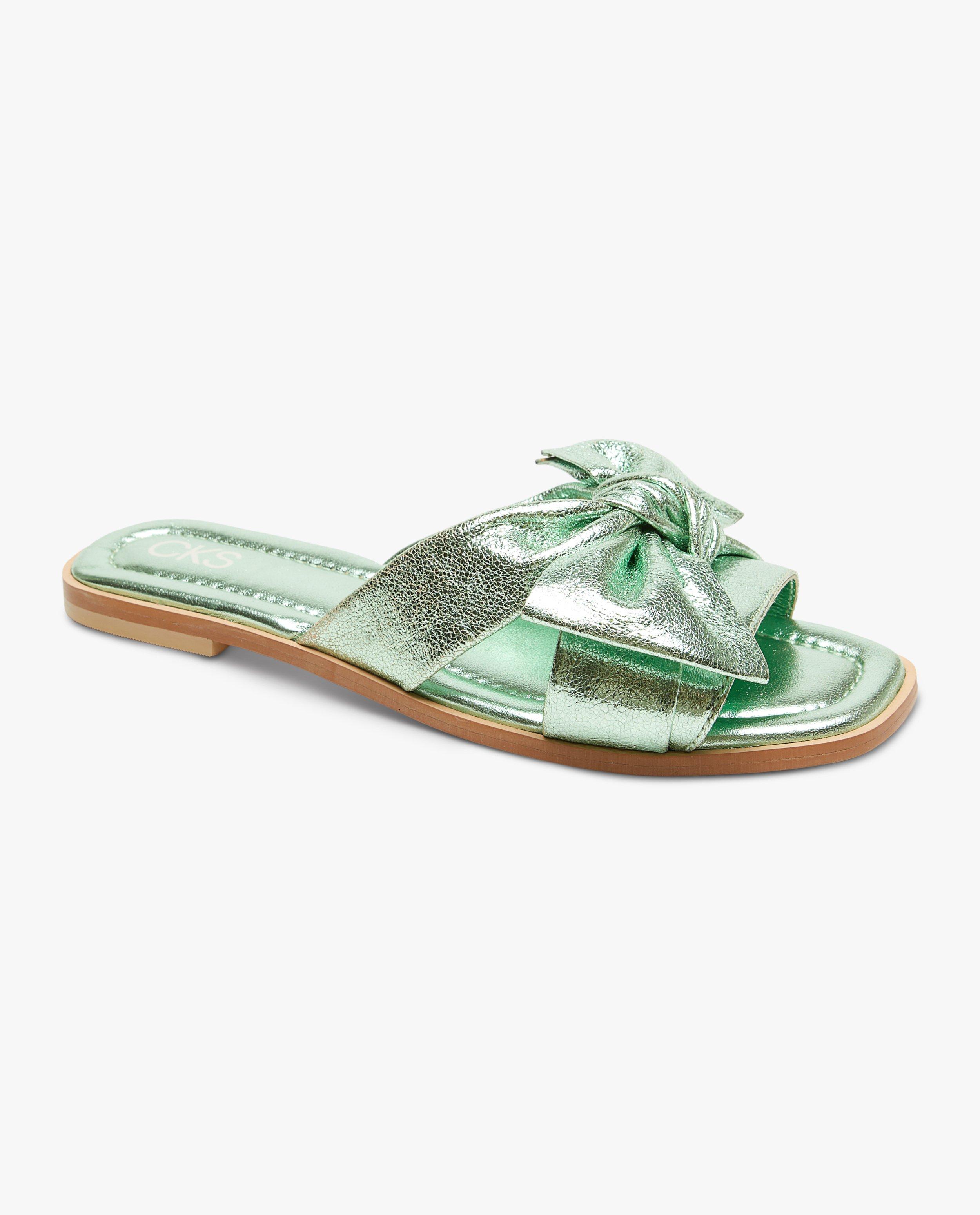 Groene slippers - null - CKS Dames