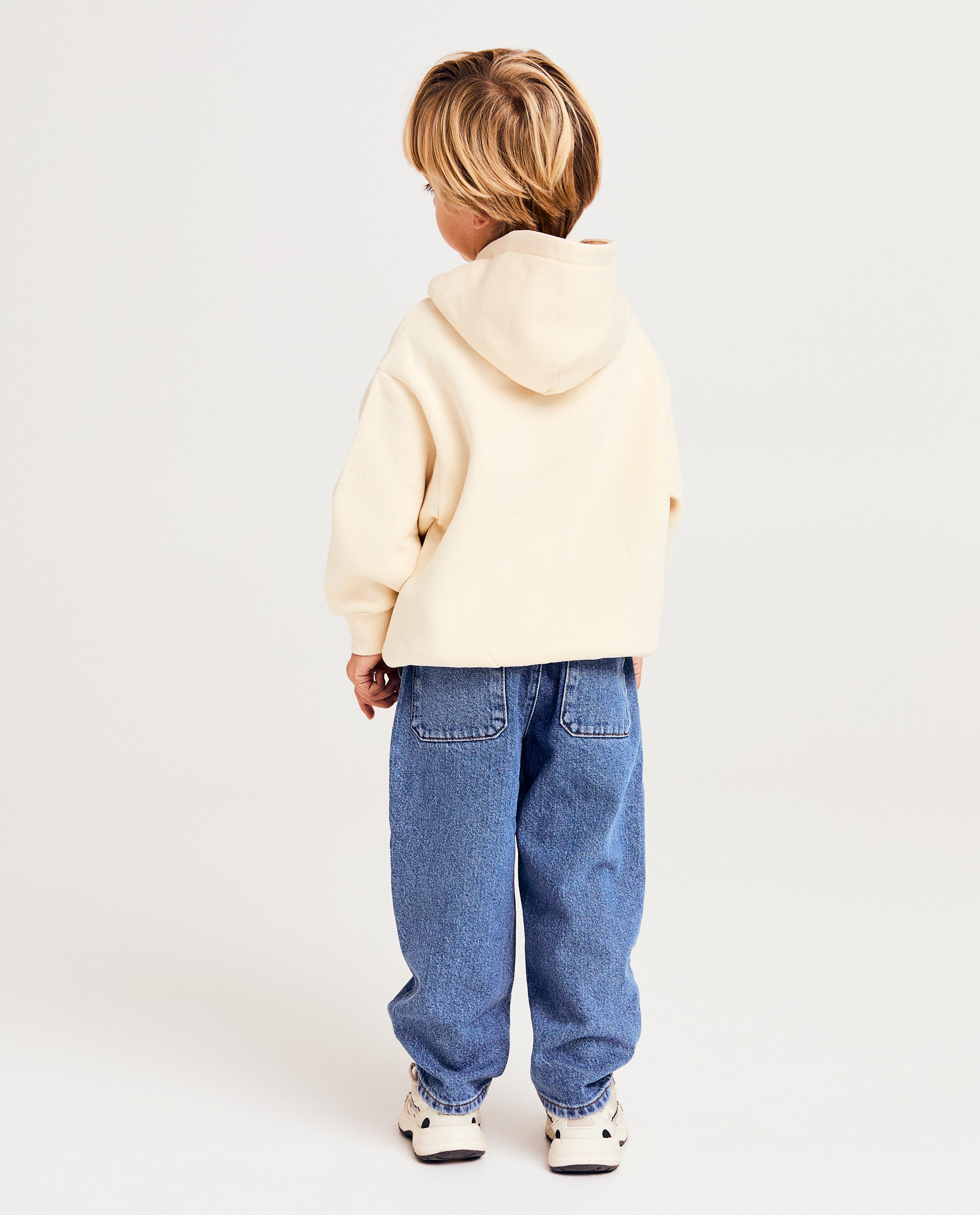 Sweaters - Hoodie met opschrift in reliëf