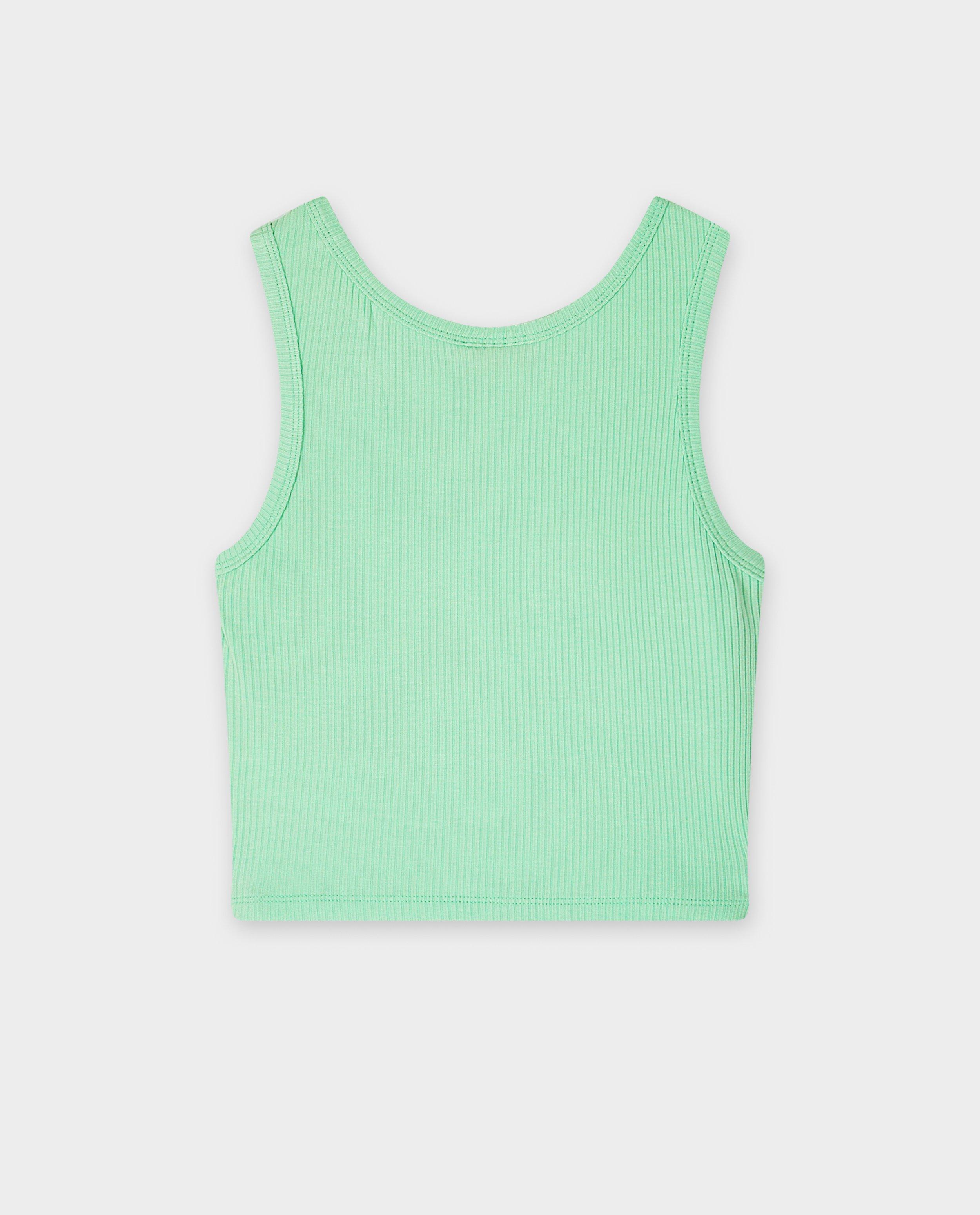 T-shirts - Top met fijne rib