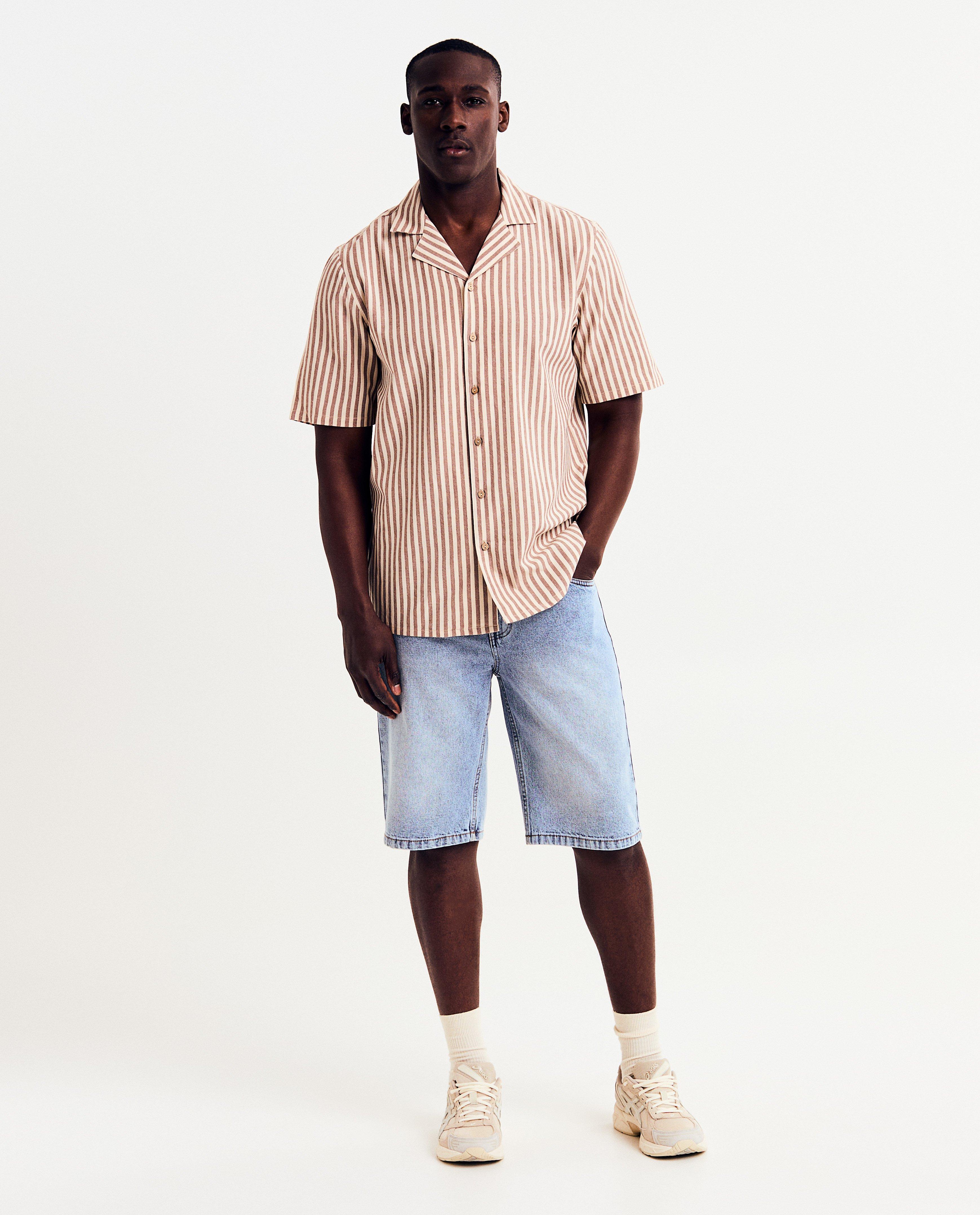 Lichtblauwe jeansshort, regular fit - null - NICEfamily