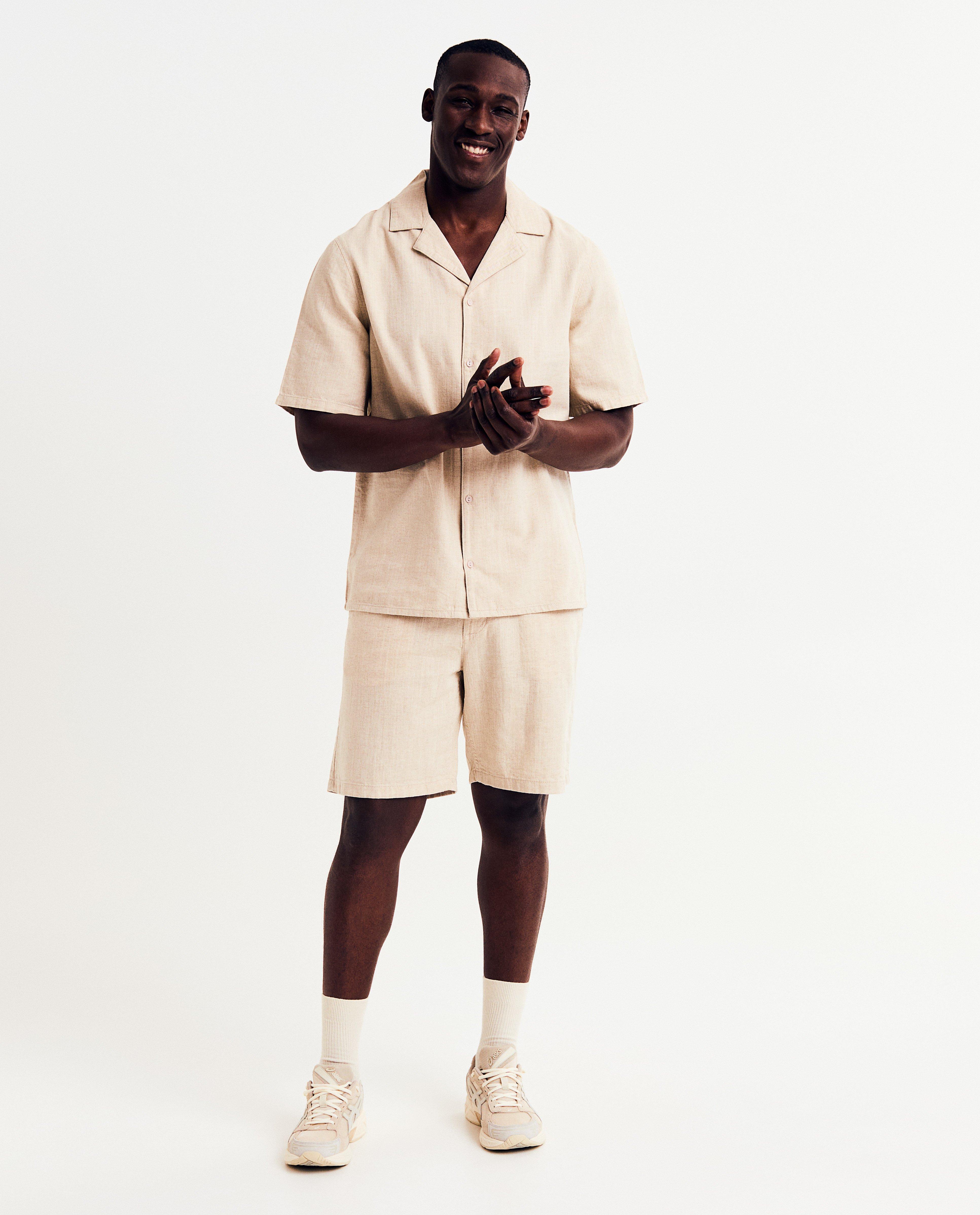 Hemden - Beige hemd, regular fit
