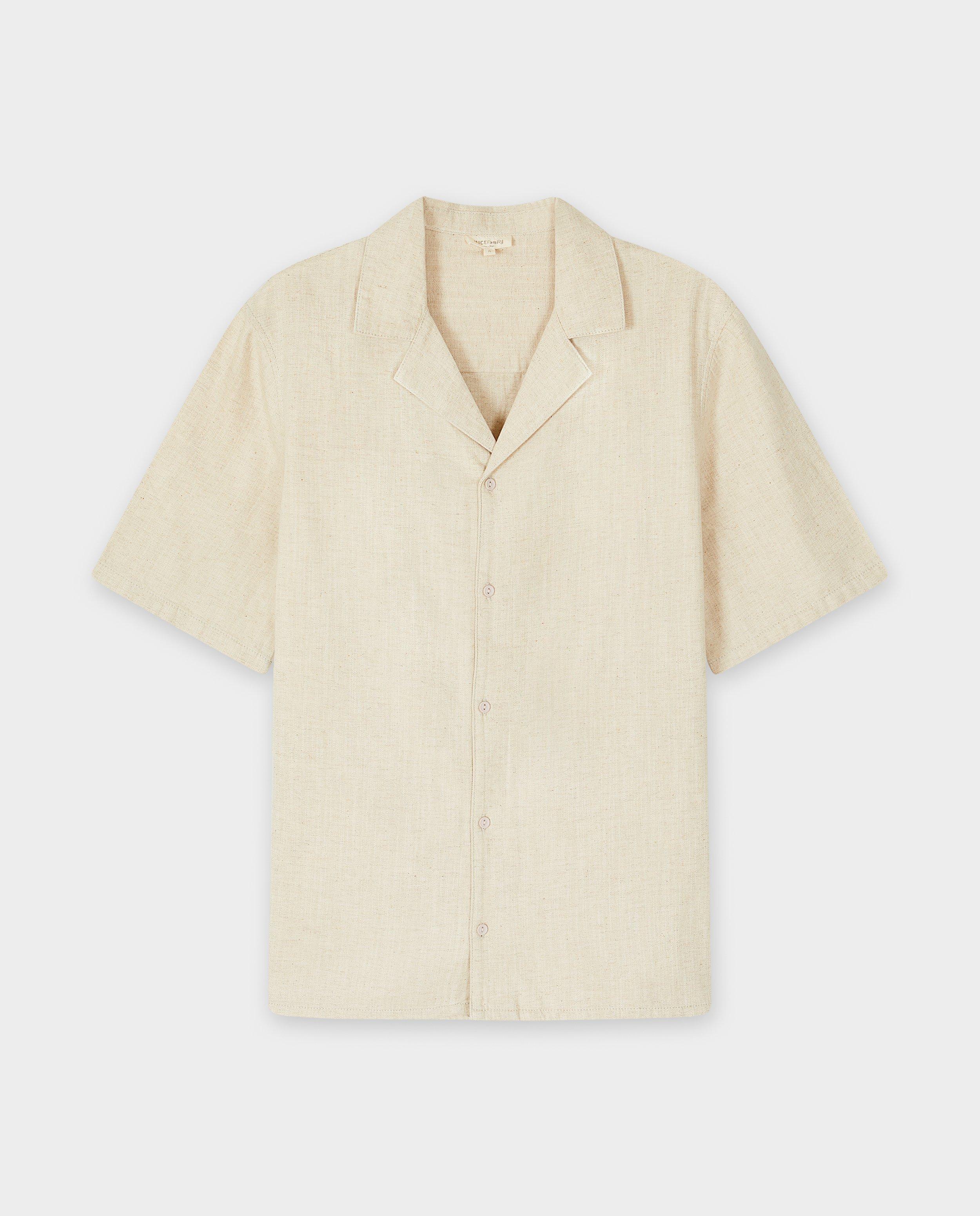 Hemden - Beige hemd, regular fit