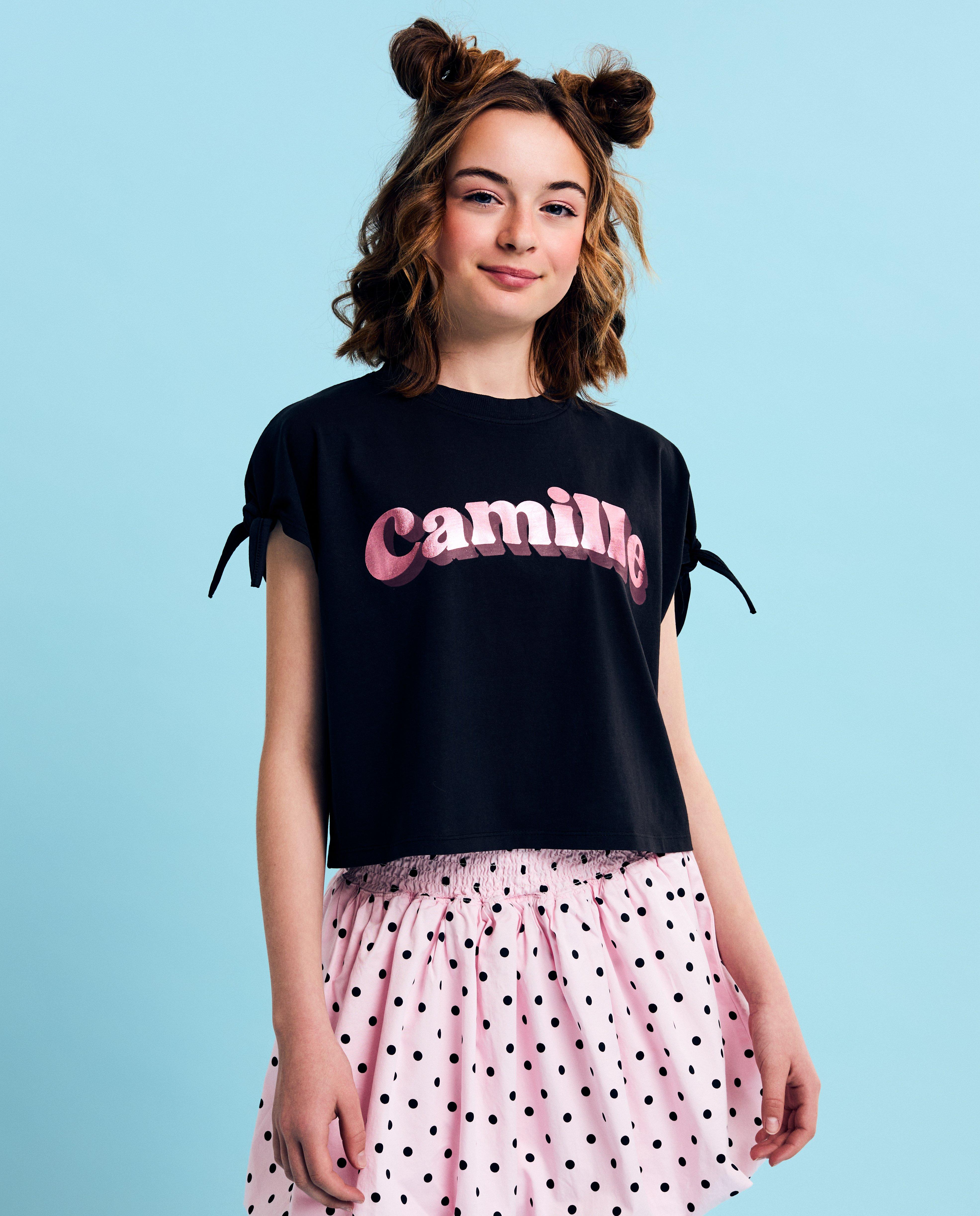 T-shirt avec inscription, 6-14 ans
