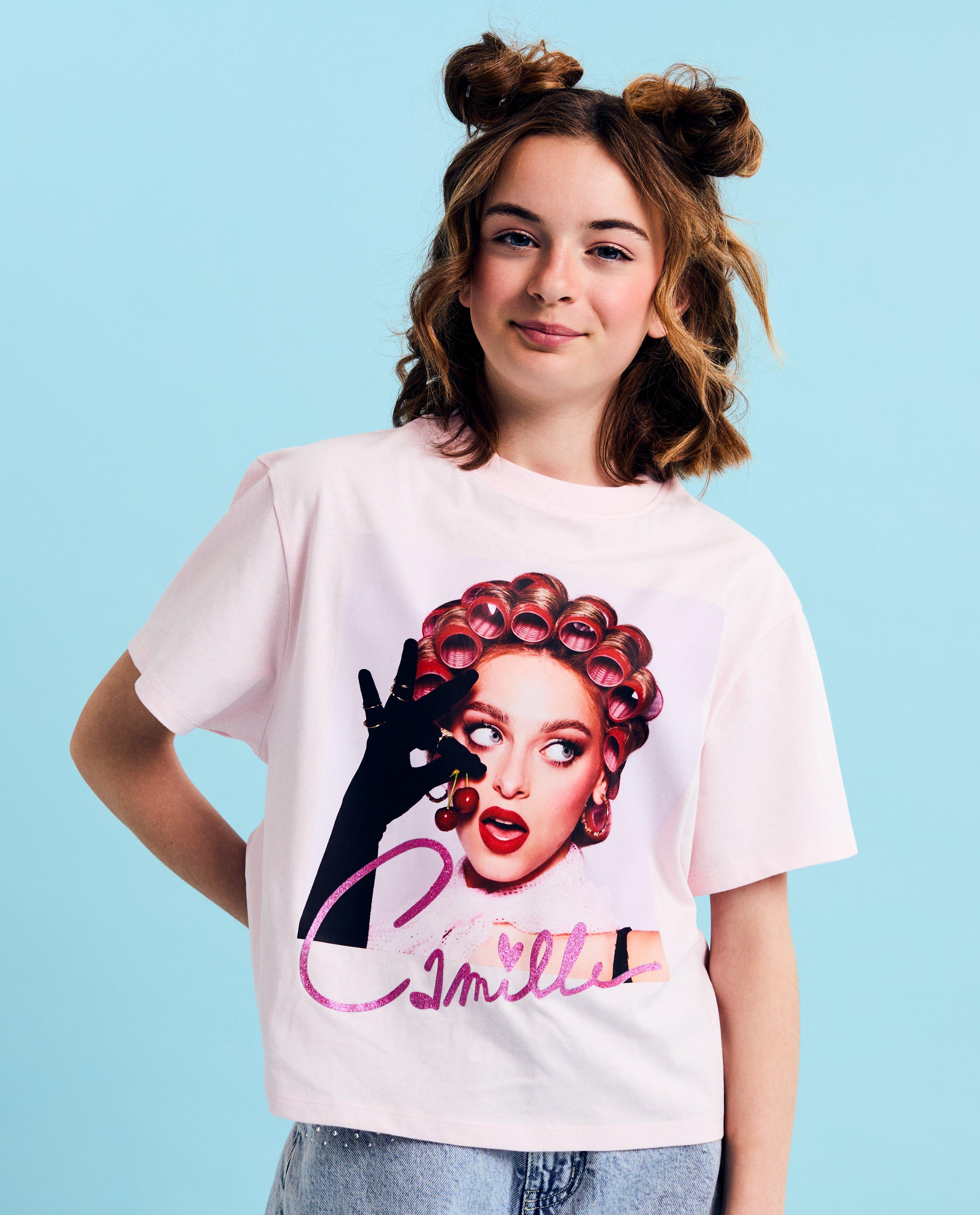 T-shirt avec impression de photos, 4-14 ans