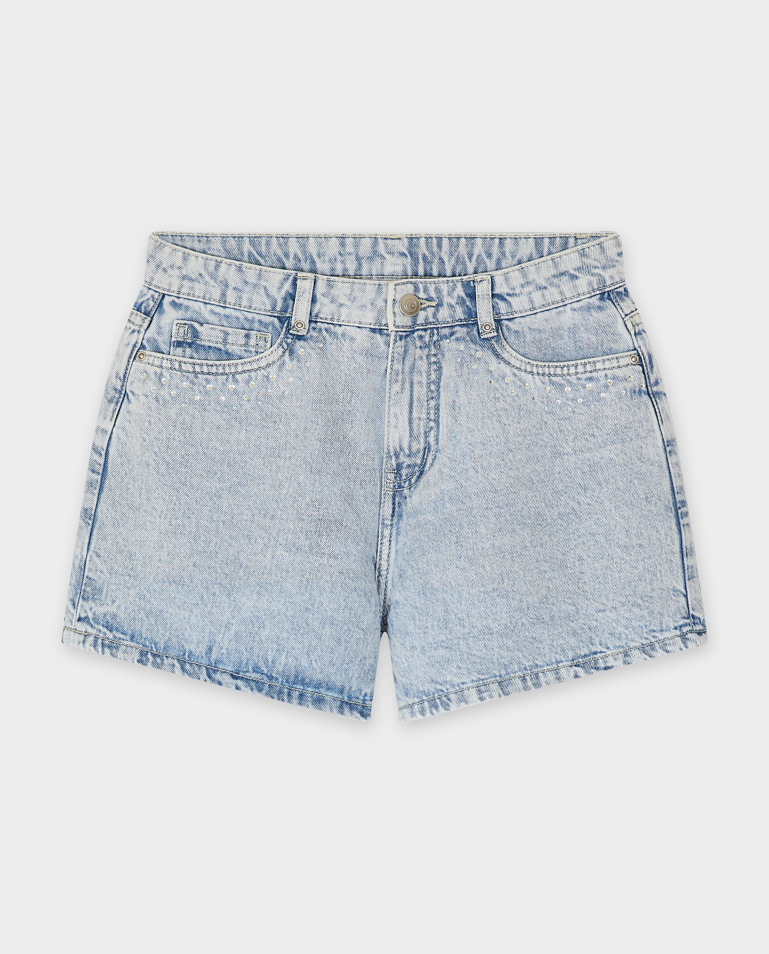 Shorts - Short en jean avec strass, 4-14 ans