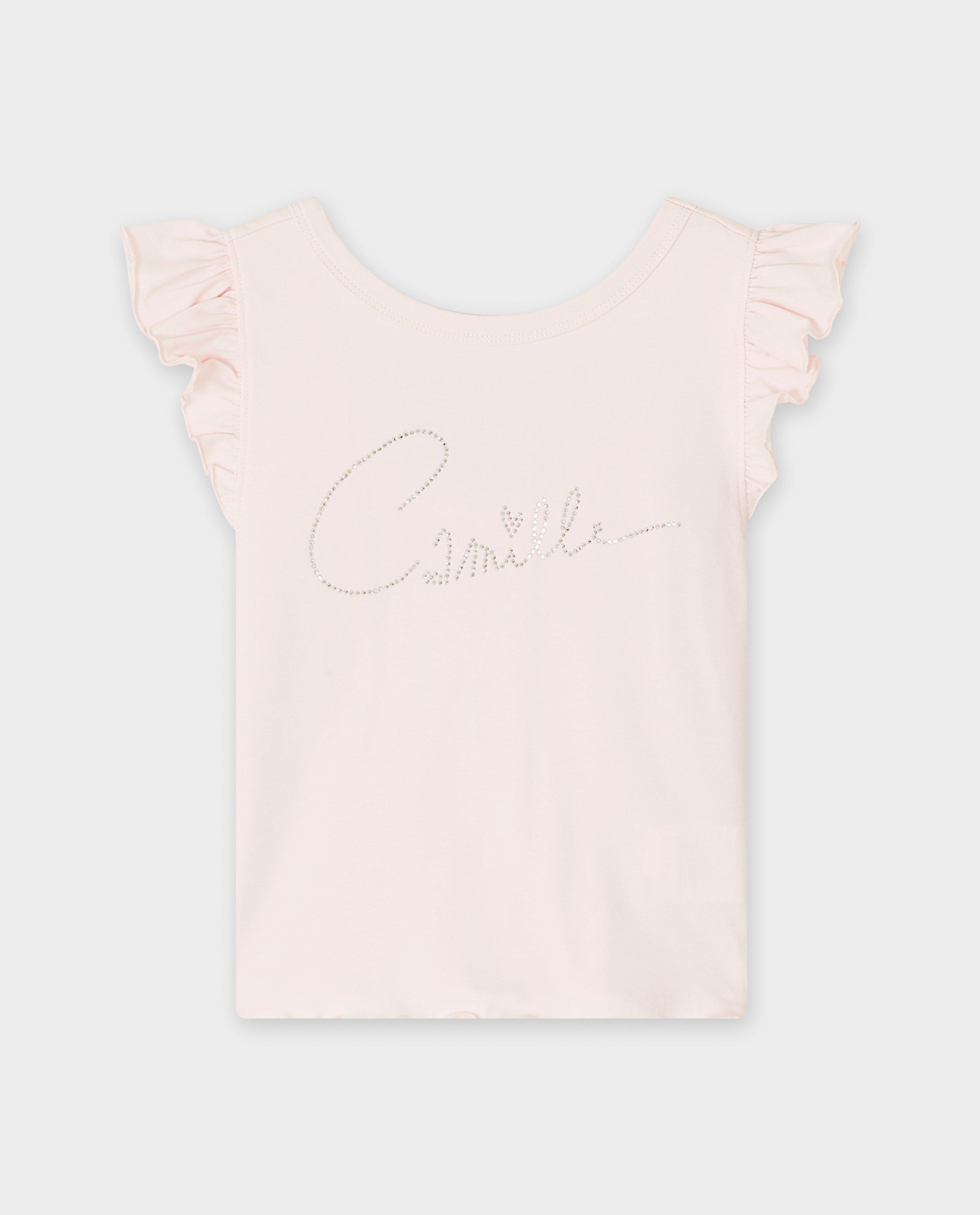 T-shirts - Top avec inscription en strass, 6-14 ans