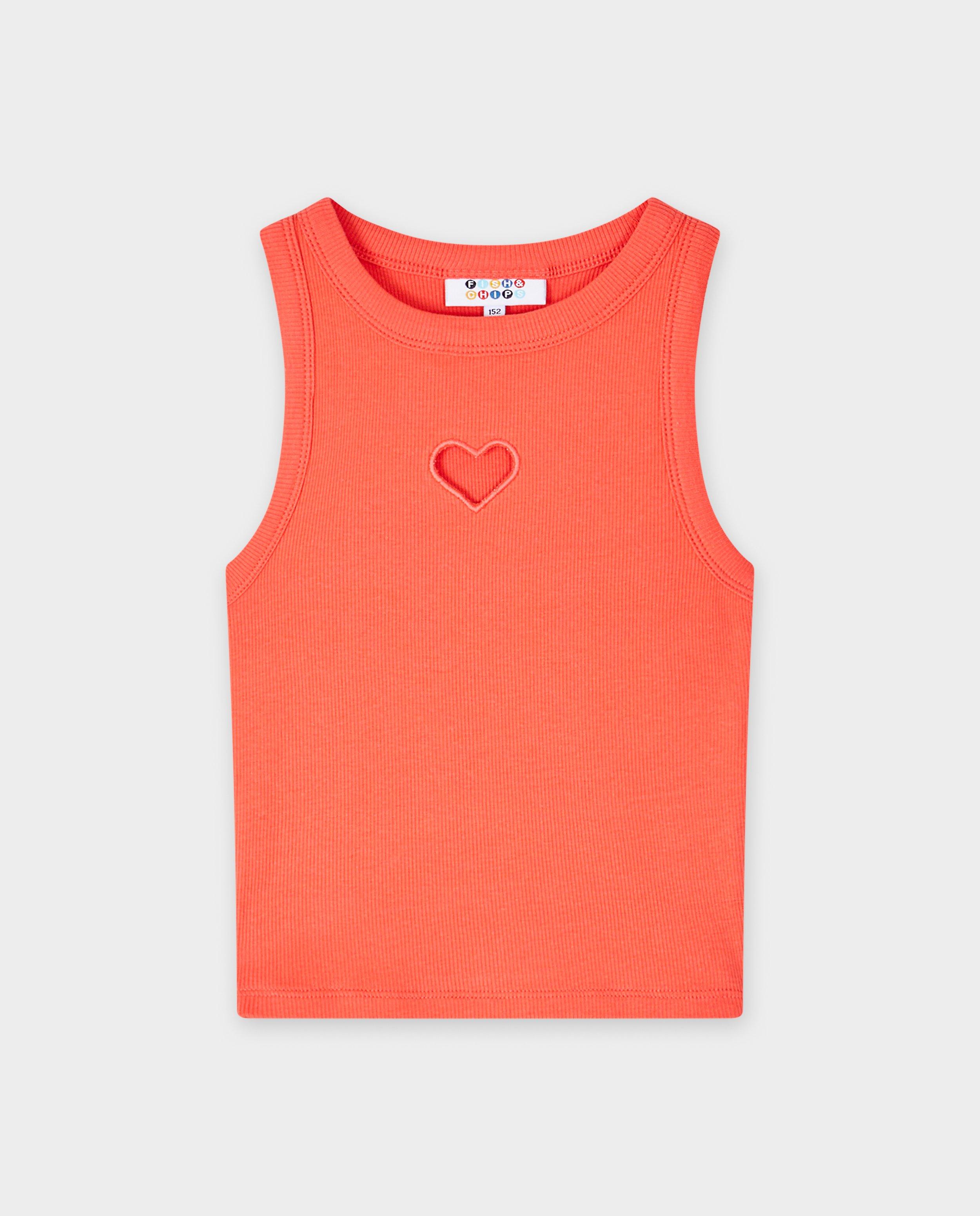 T-shirts - Top met hartvormige cut-out
