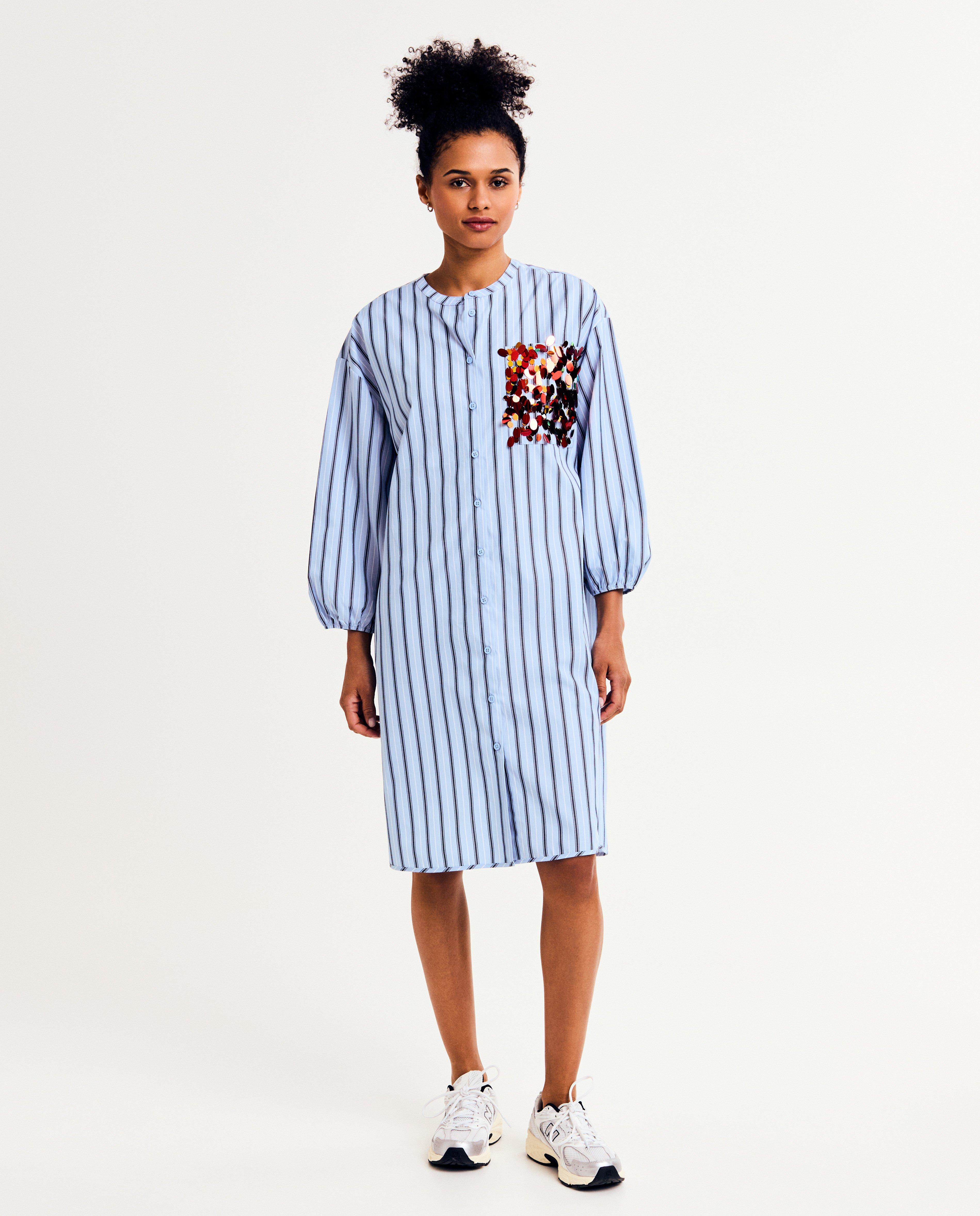 Robe rayée à paillettes, 36-46 - null - Familystories
