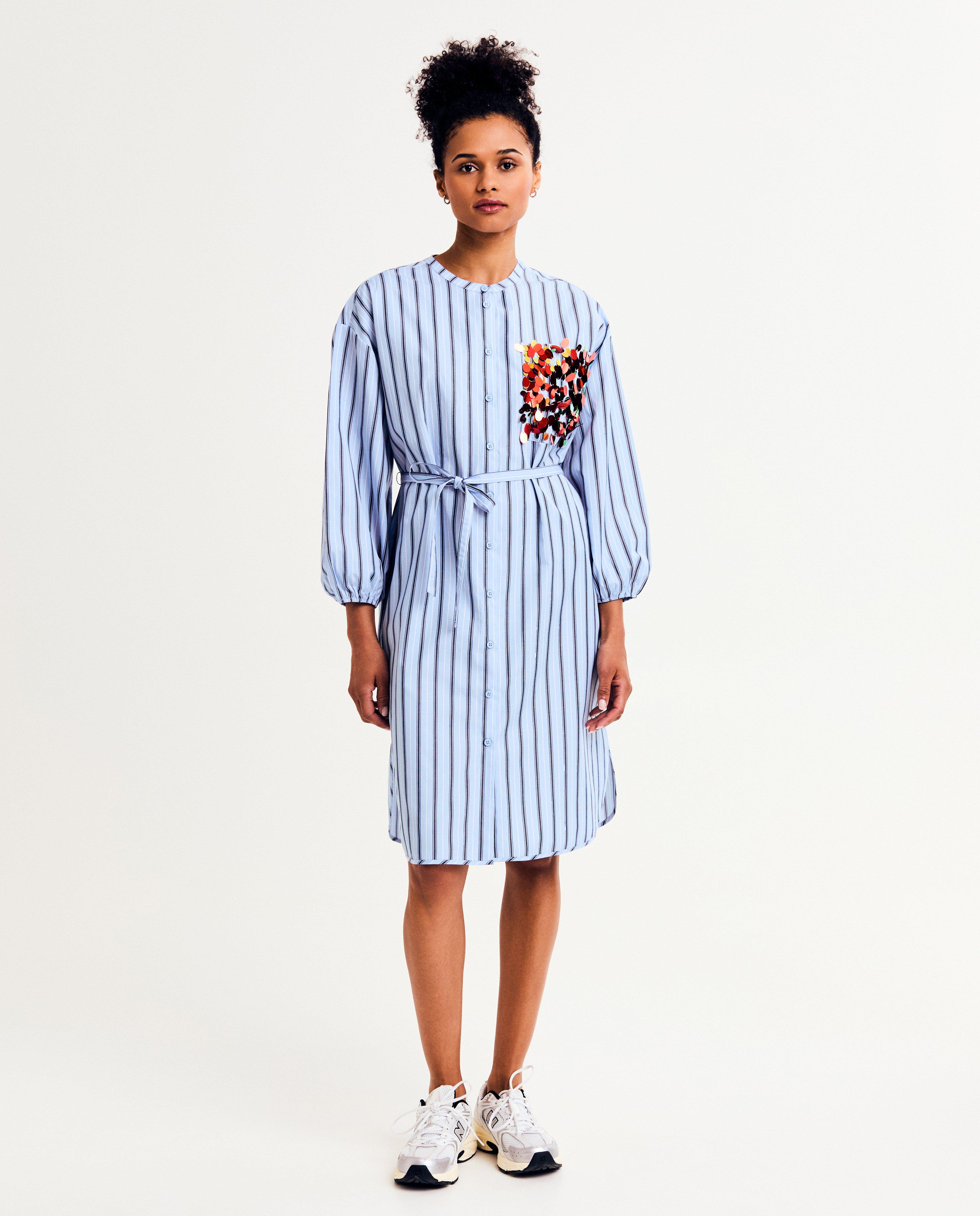 Robes - Robe rayée avec paillettes, 36-46