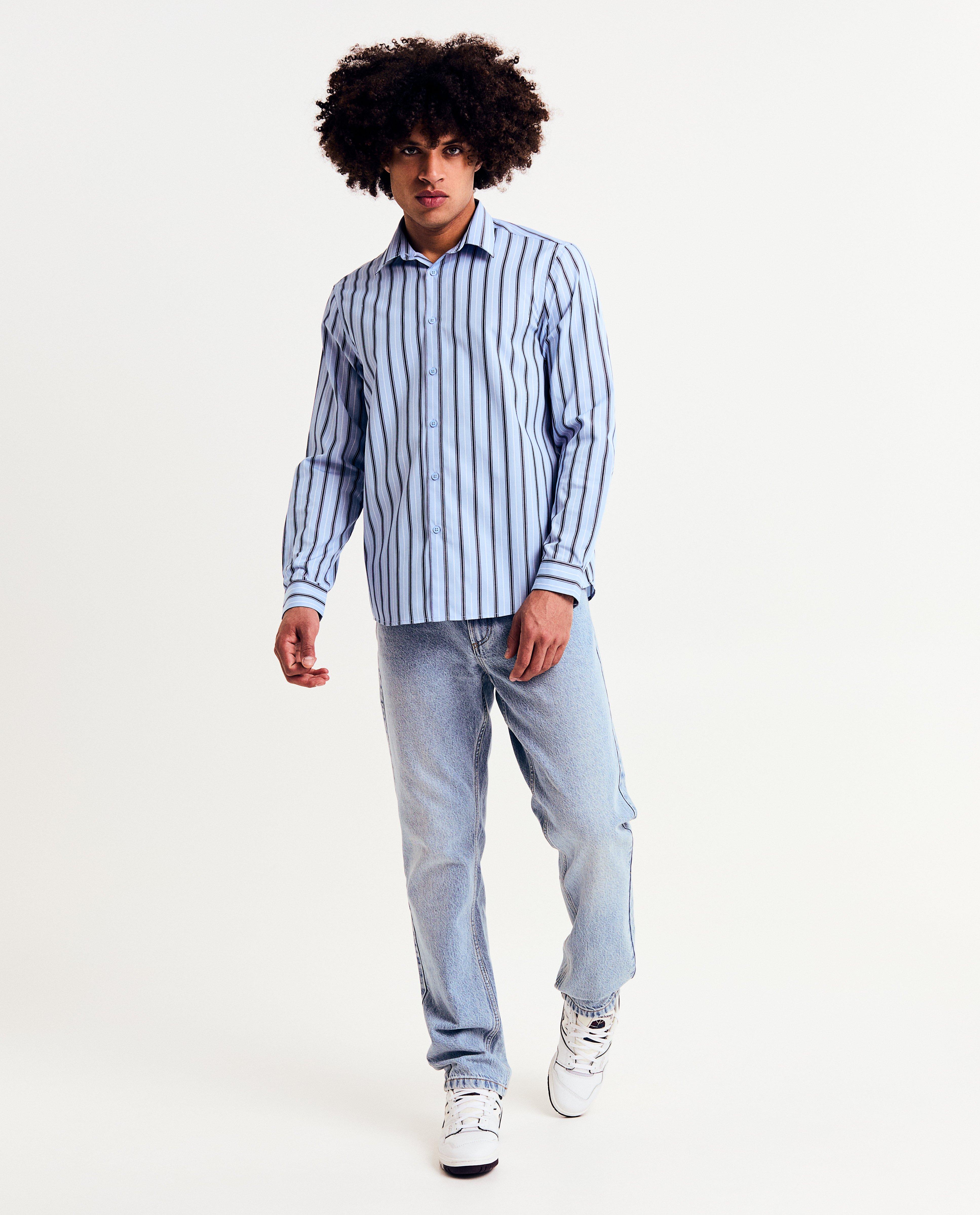 Chemises - Chemise à rayures, coupe régulière, S-XXXL
