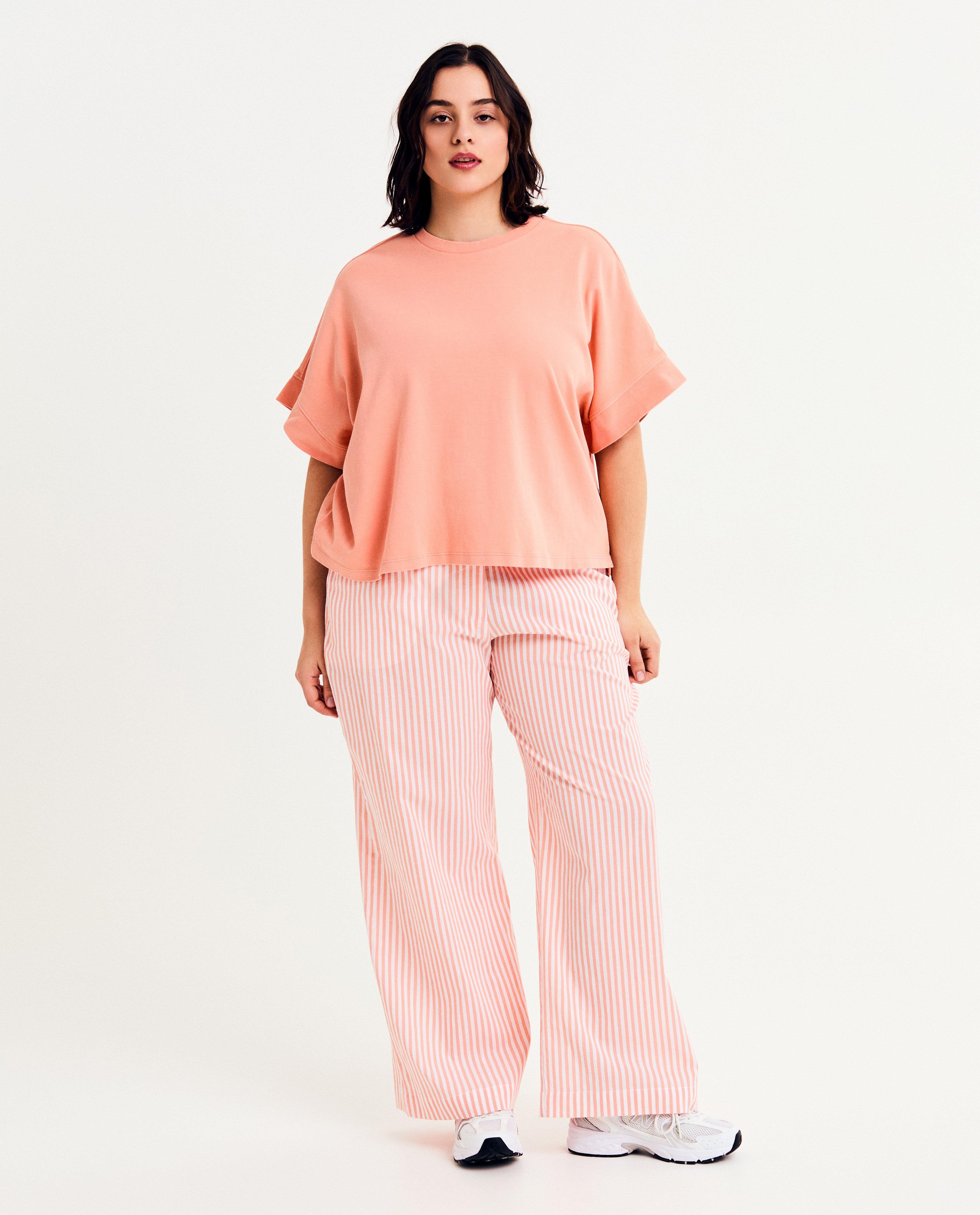 T-shirts - Roze T-shirt, loose fit