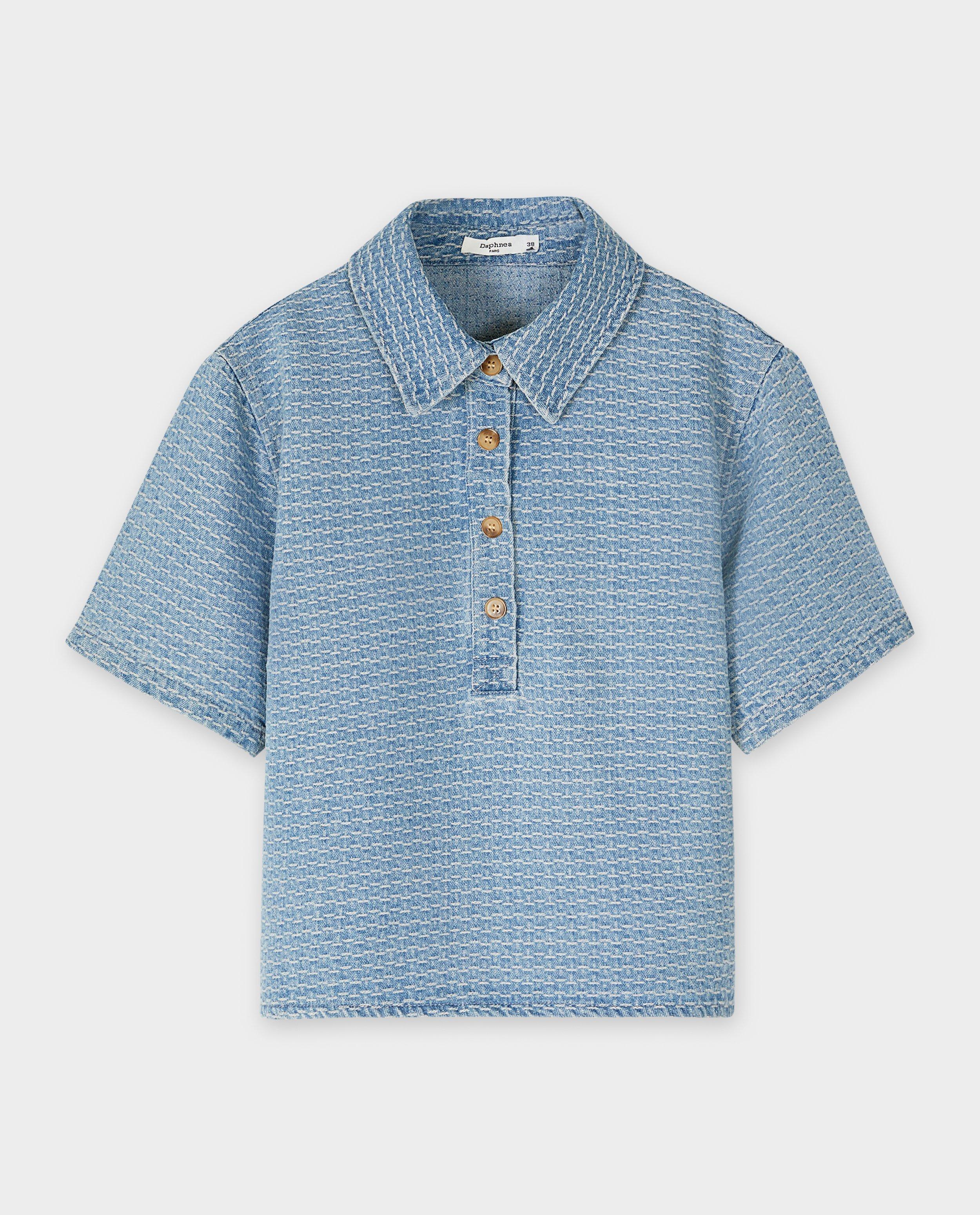 Chemises - Jeanshemd met structuur, loose fit