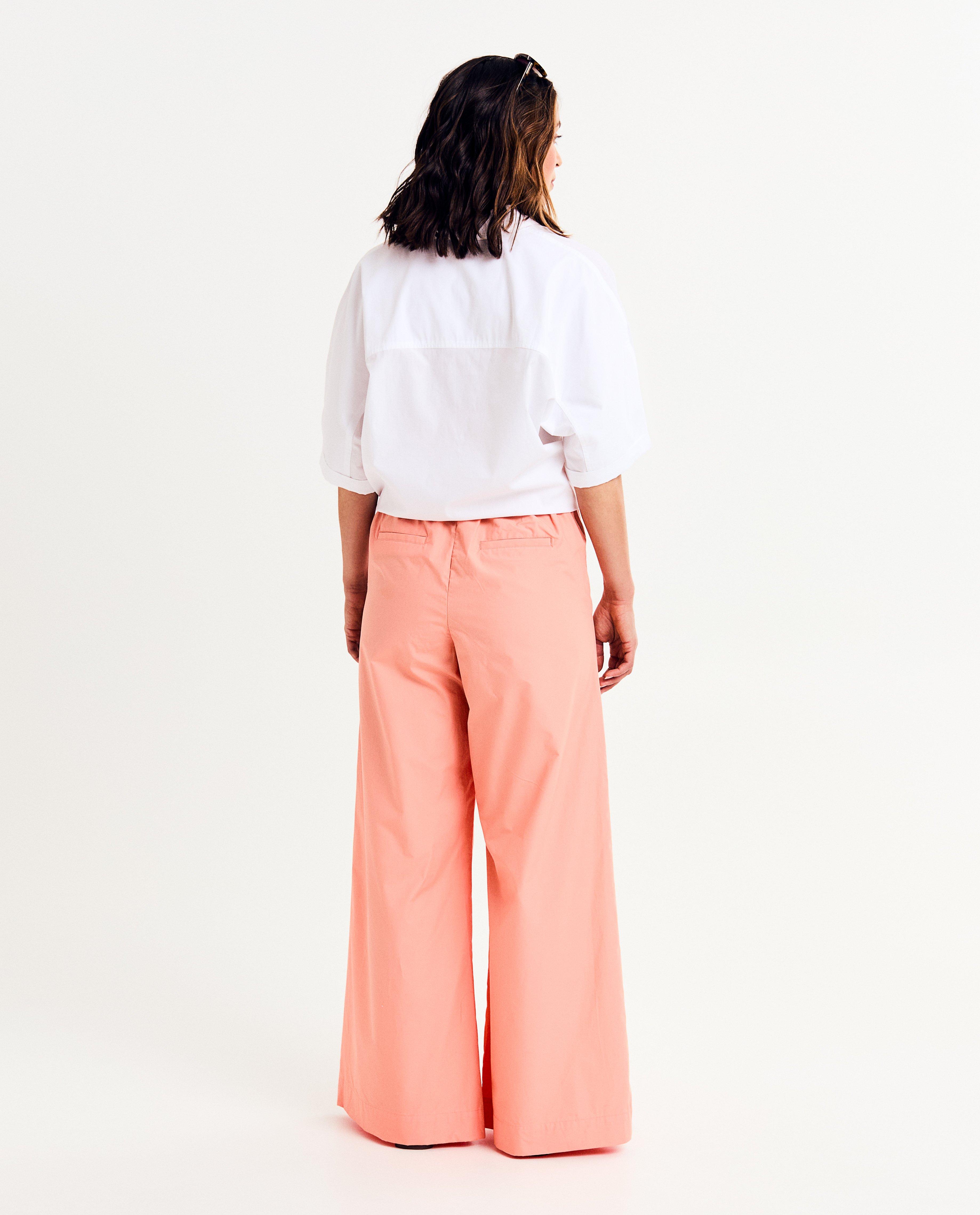 Broeken - Roze broek, extra wide fit