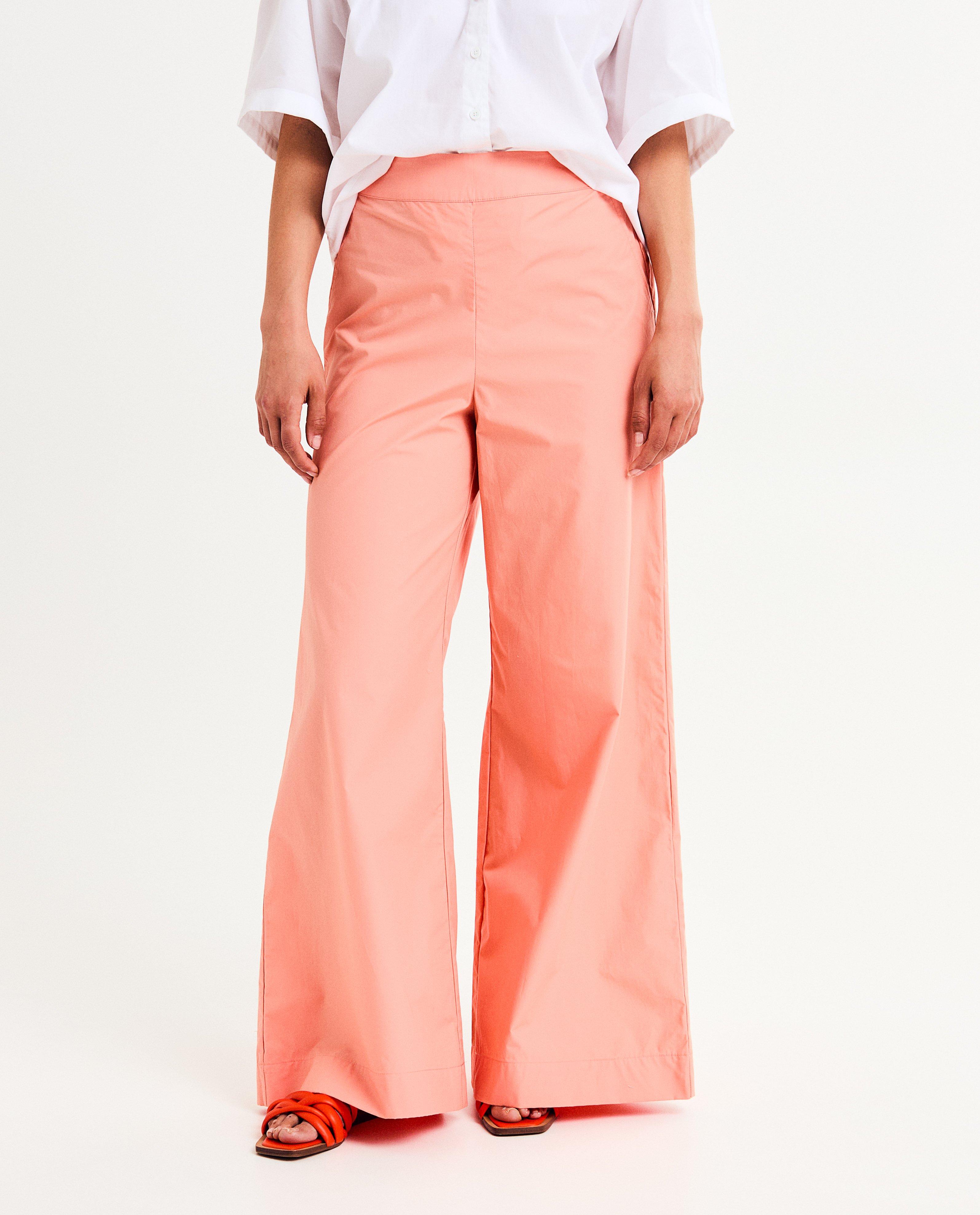 Broeken - Roze broek, extra wide fit