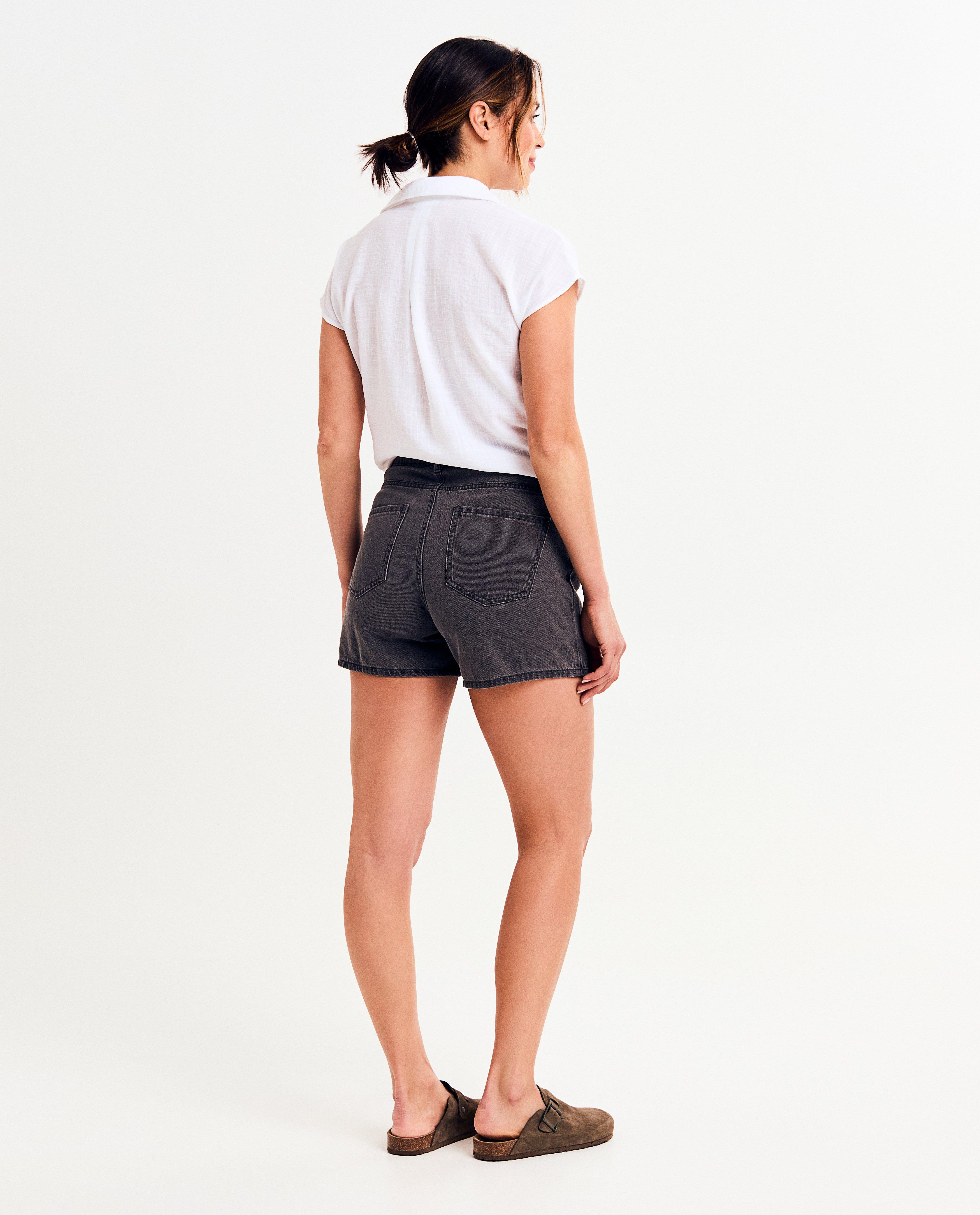 Shorten - Zwarte jeansskort