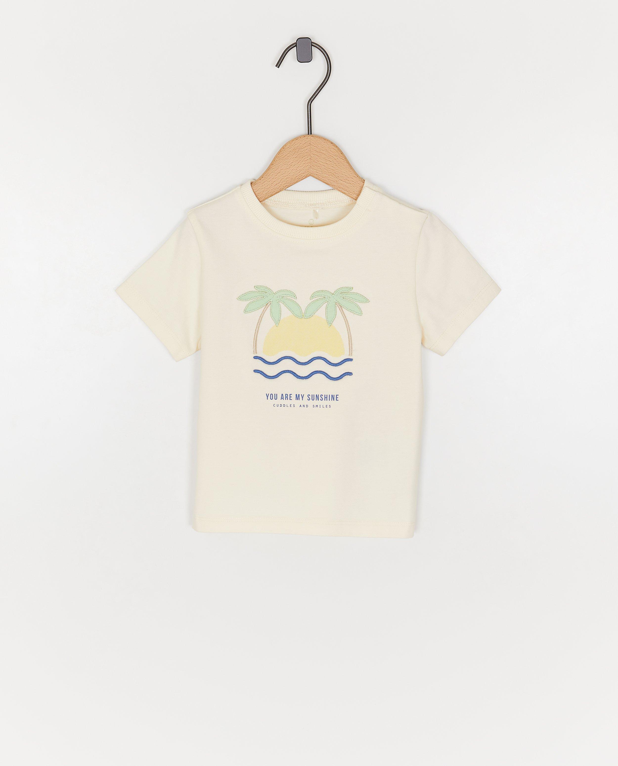 T-shirt met print zonsondergang - null - Cuddles and Smiles