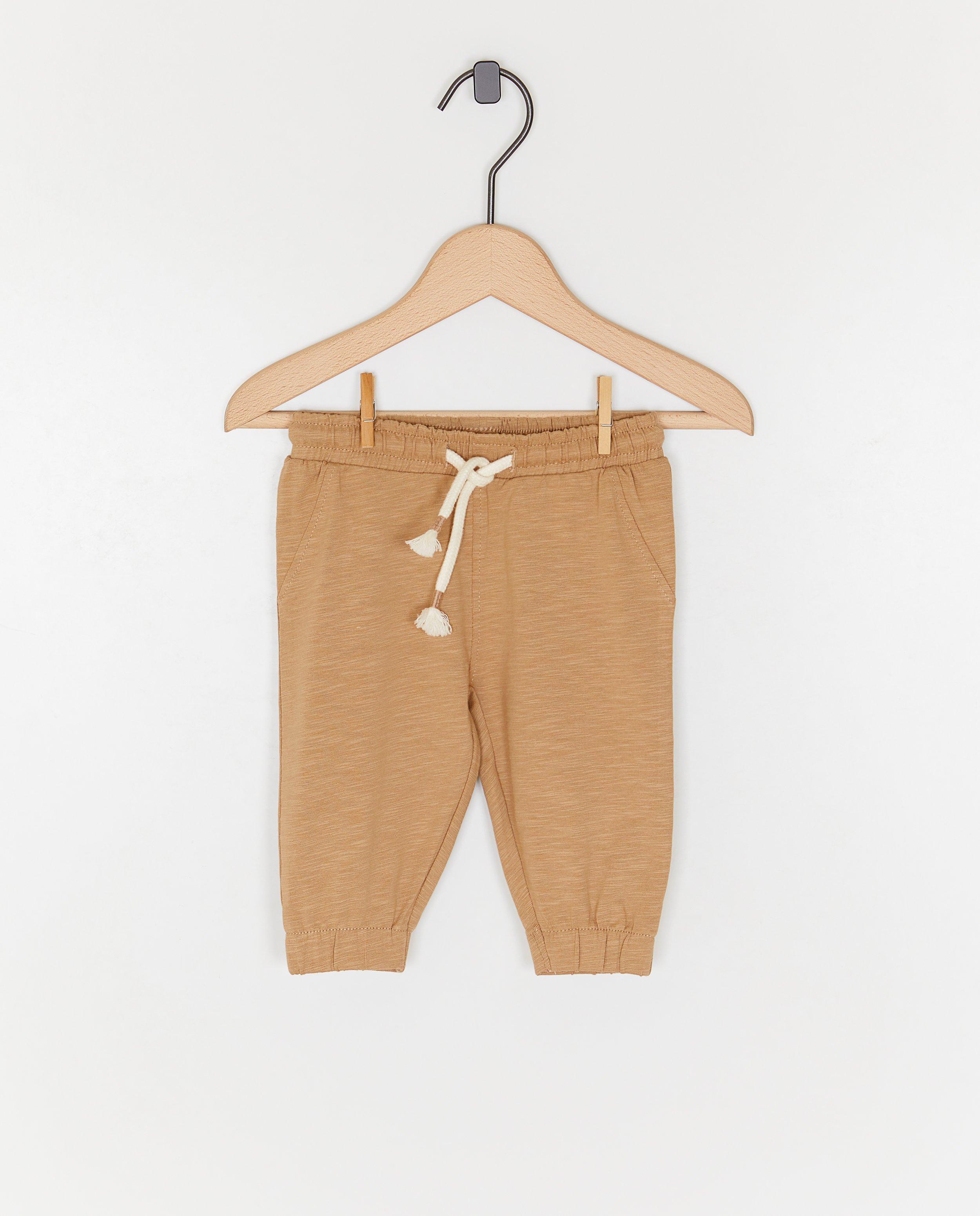 Bruine joggingbroek - null - Newborn 50-68
