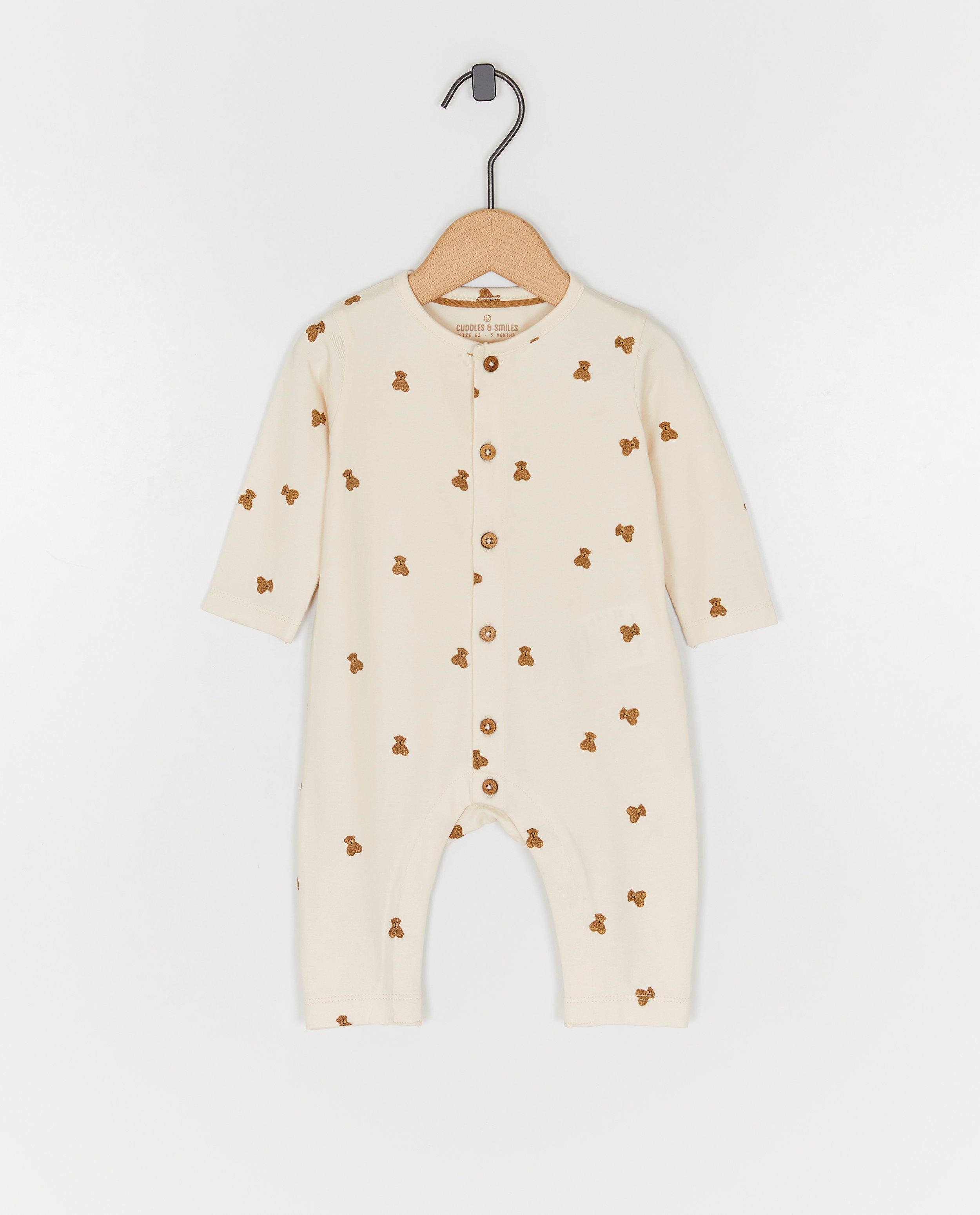 Kruippakje met print teddyberen - null - Newborn 50-68
