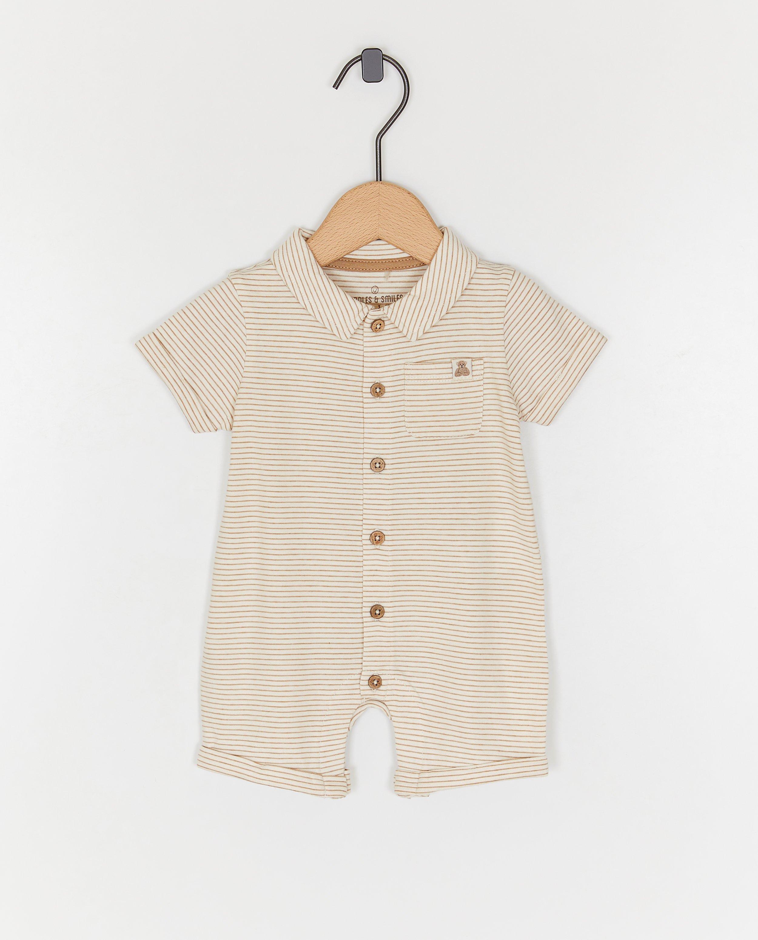 Grenouillère à fines rayures - null - Newborn 50-68