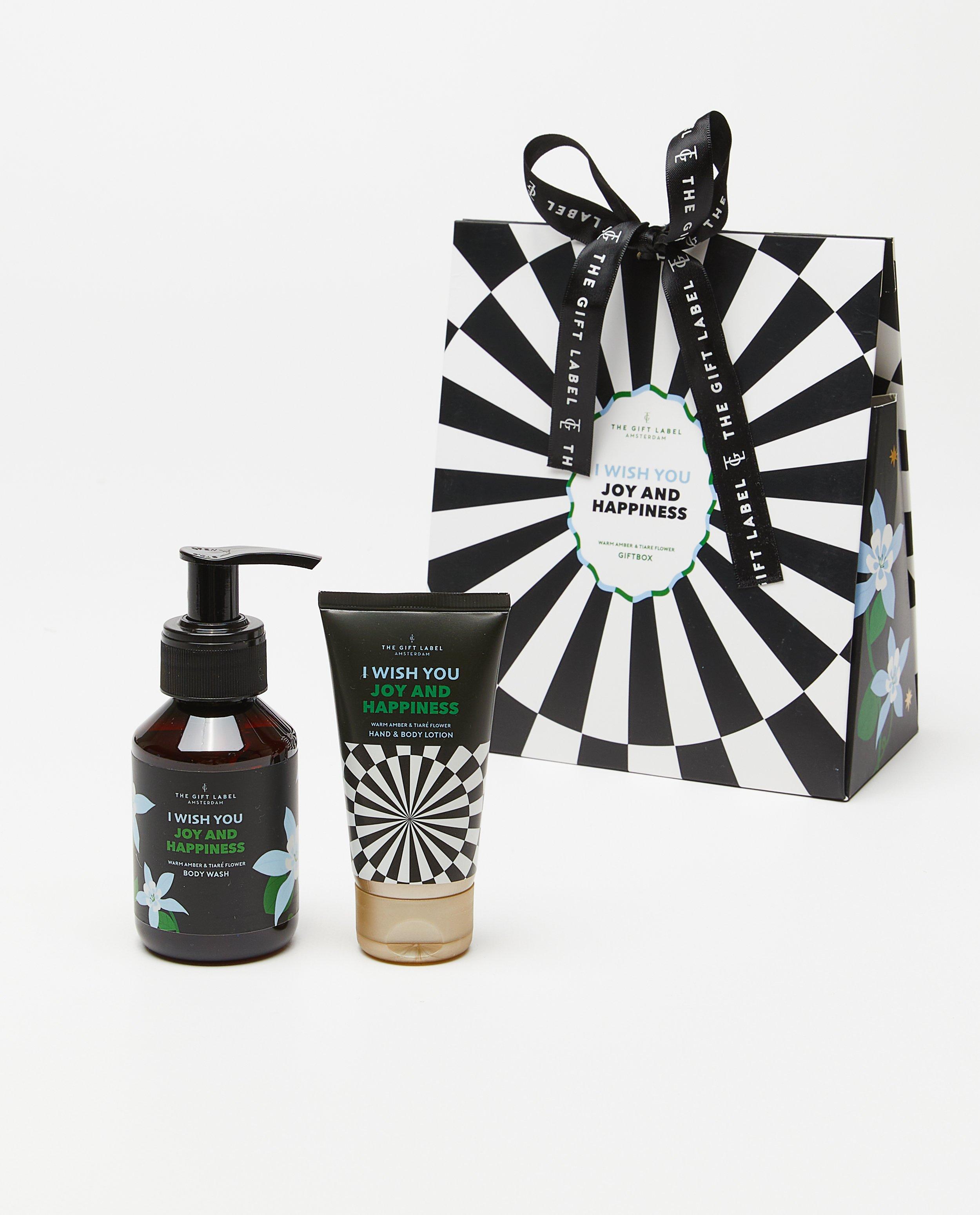 Geschenkset amber en tiarebloem - null - The Gift Label