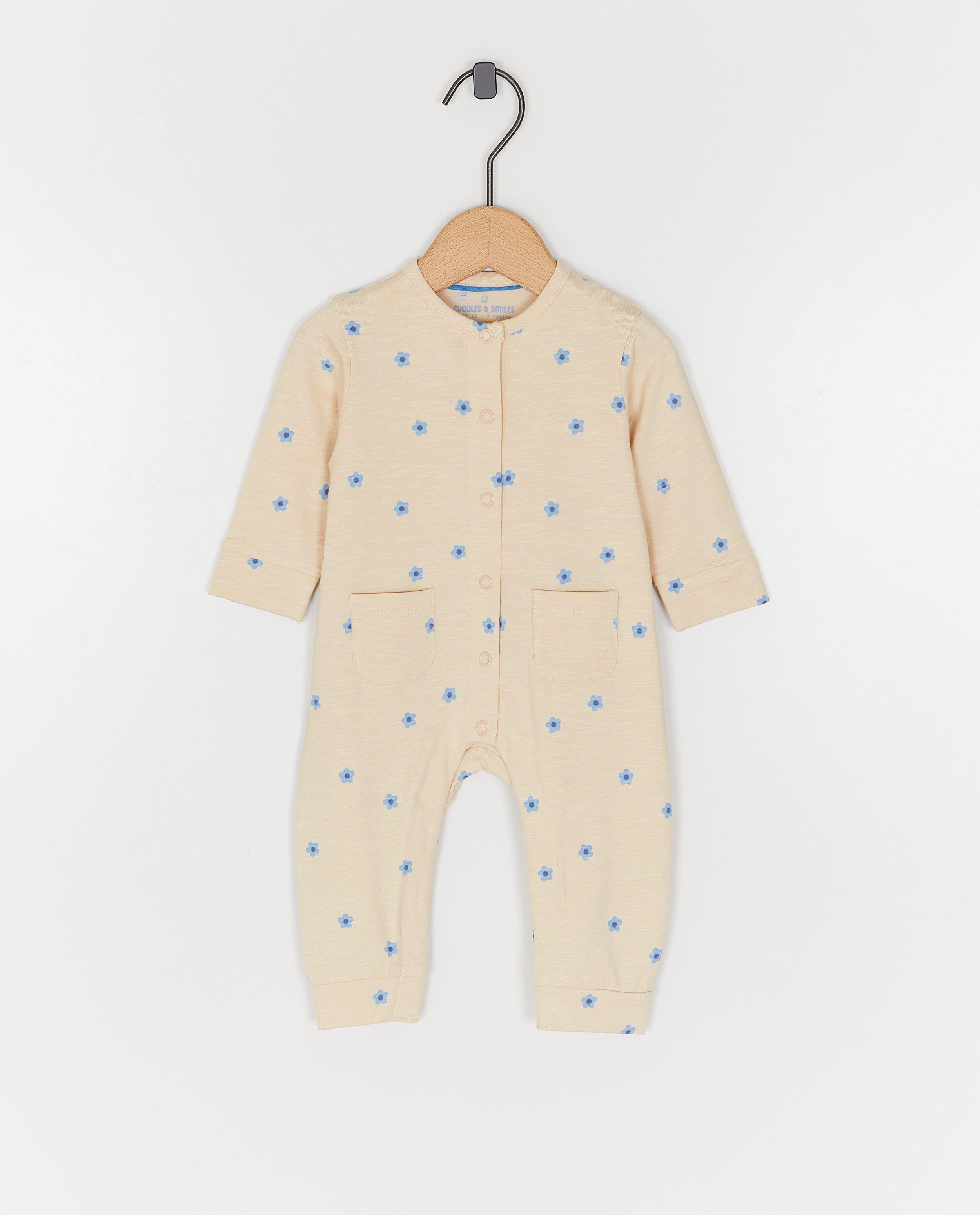 Kruippakje met bloemenprint - null - Newborn 50-68