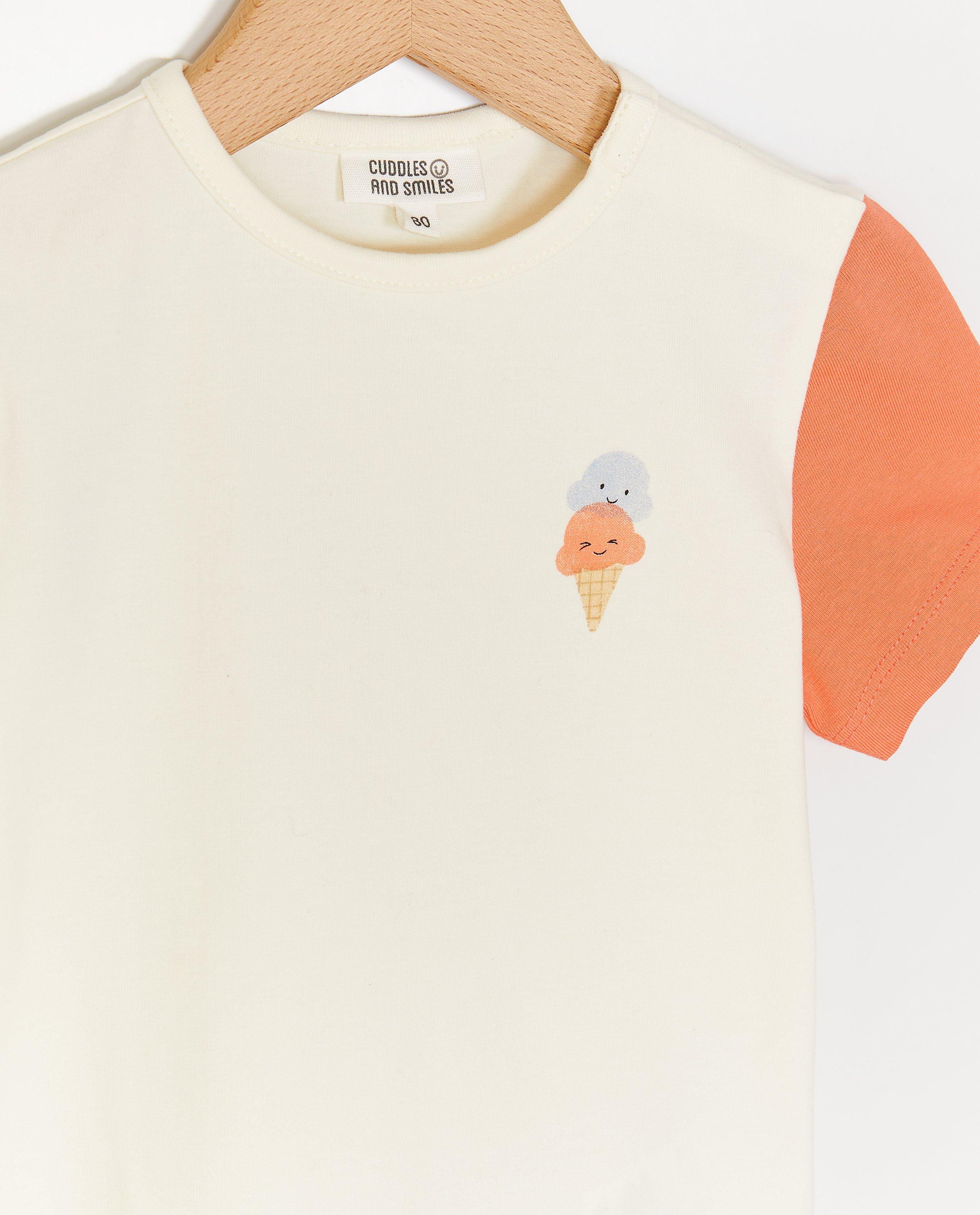 T-shirts - T-shirt met color block