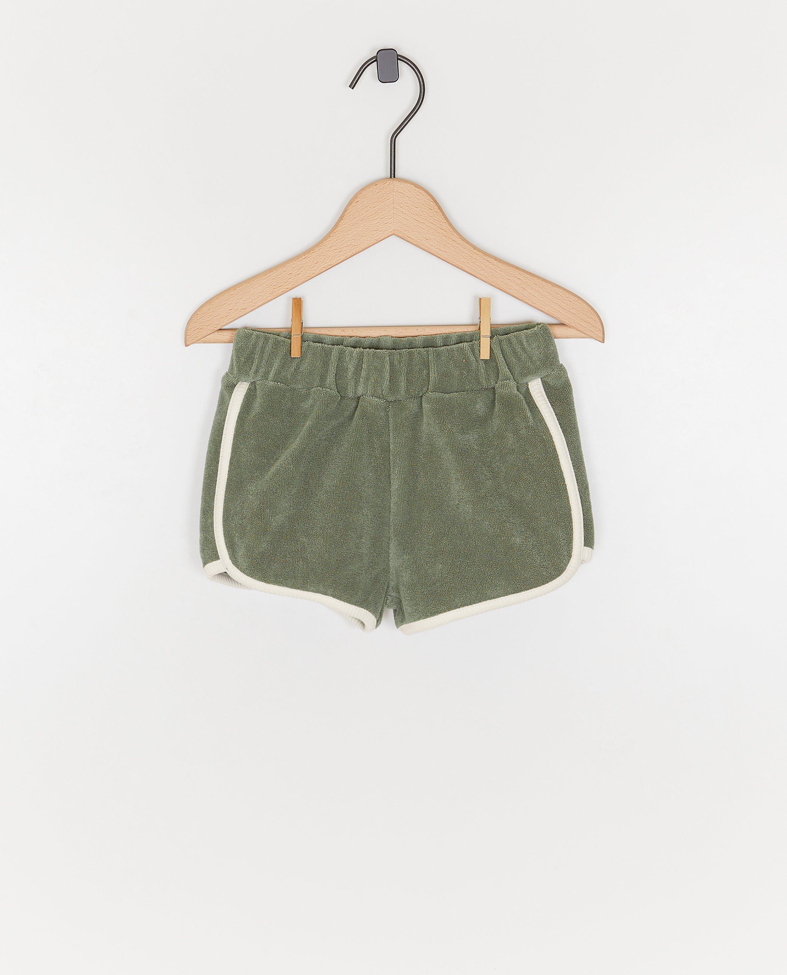 Groene short in badstof - null - Cuddles and Smiles