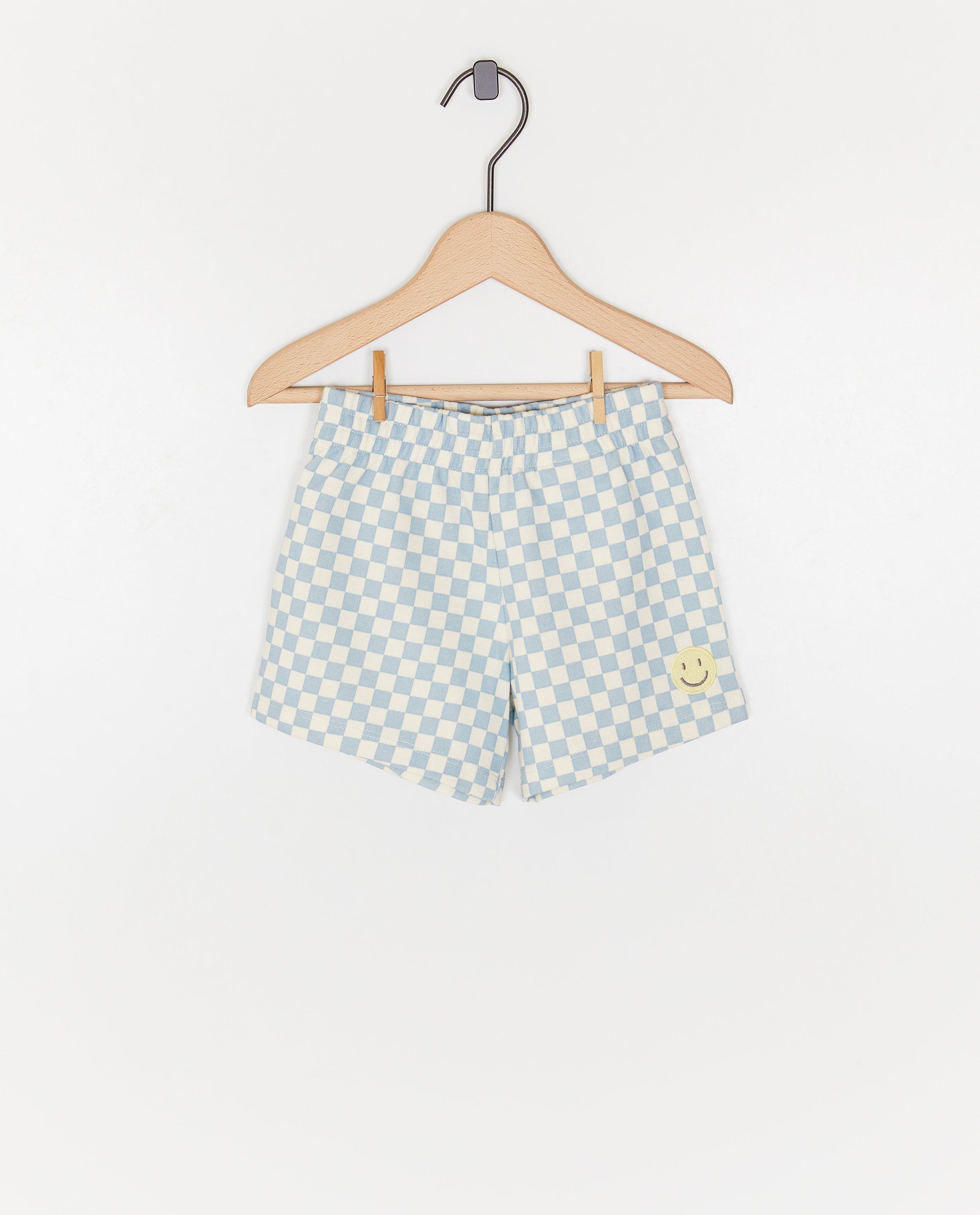 Short met geborduurde smiley - null - Besties