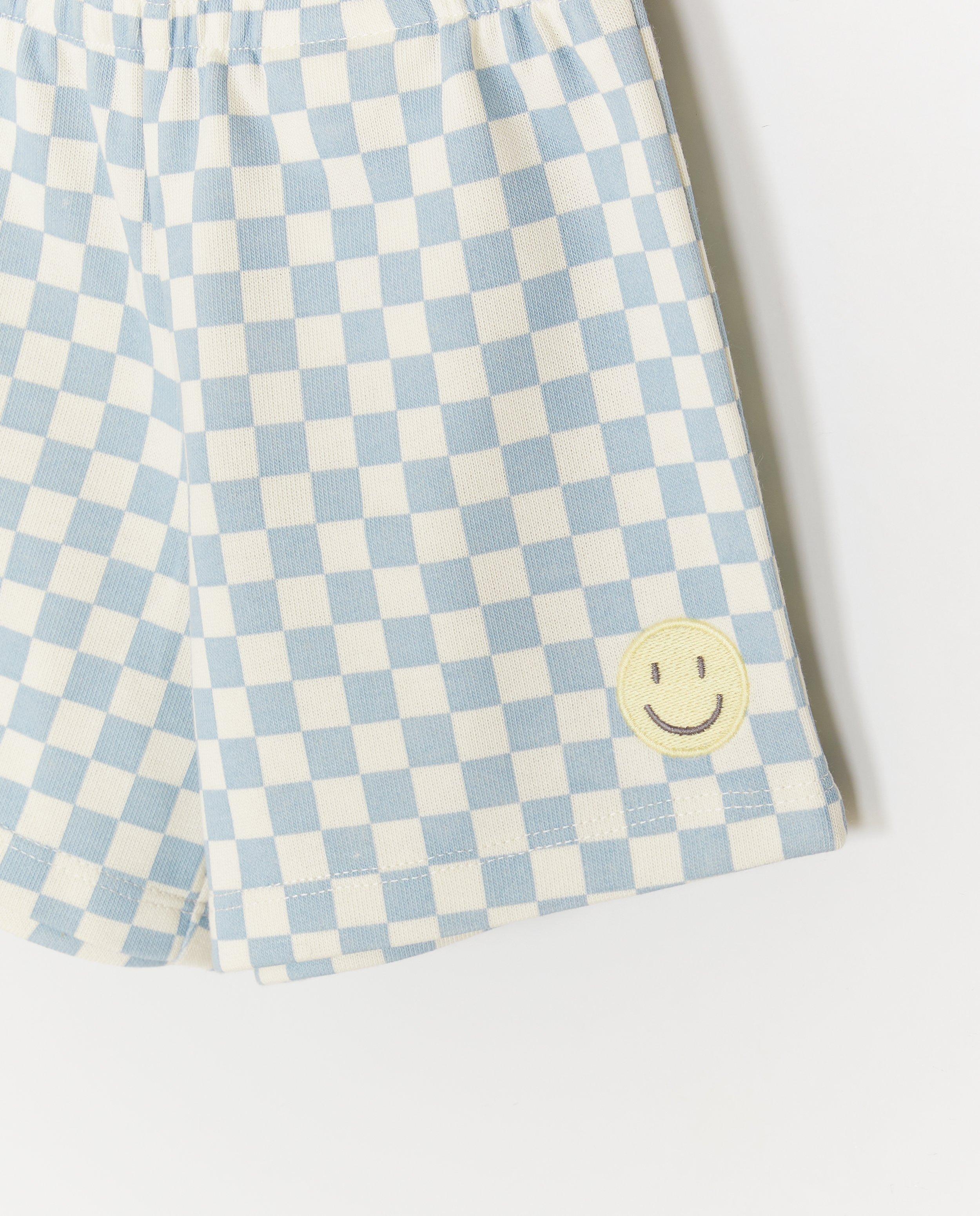 Shorten - Short met geborduurde smiley