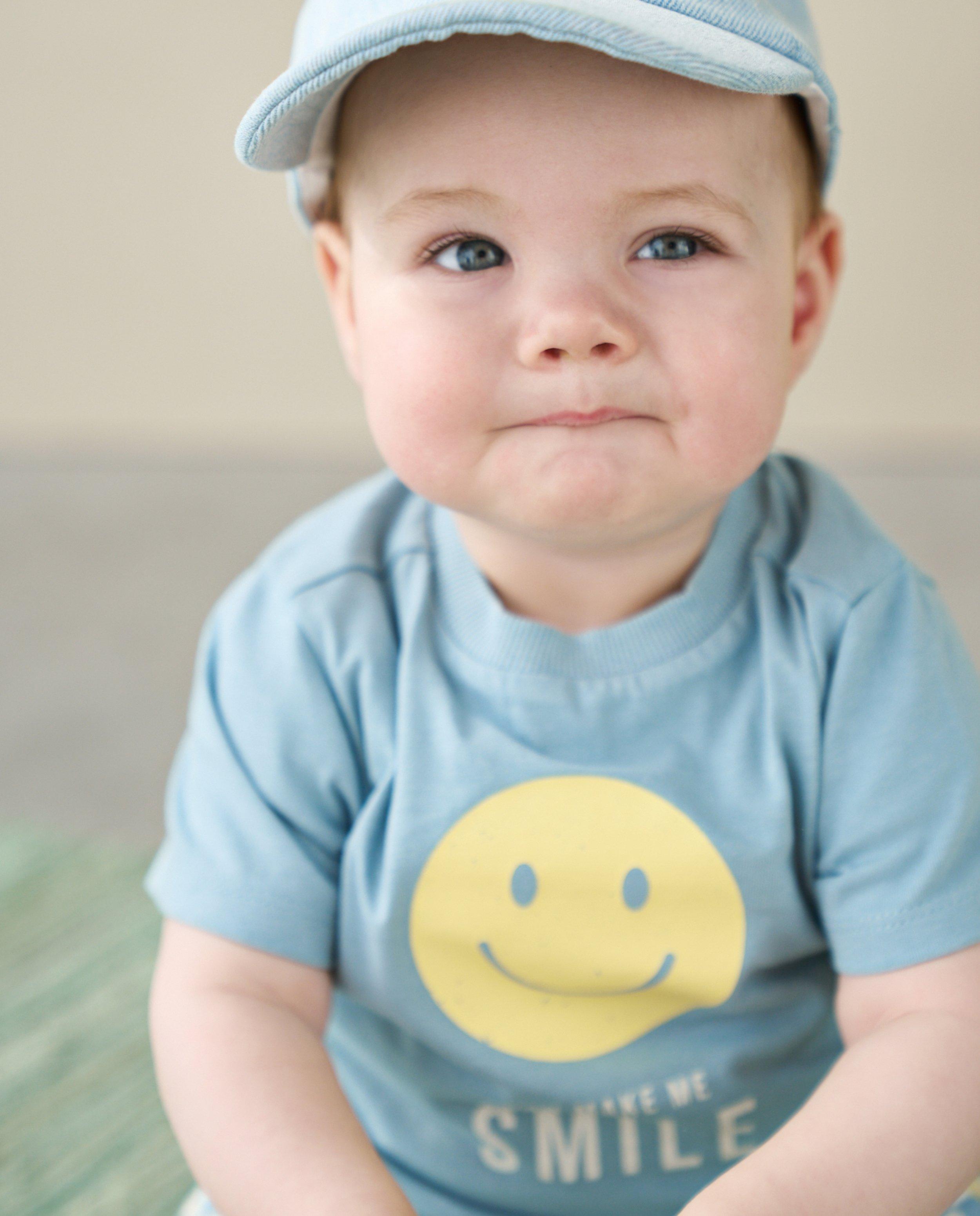 T-shirt met retro print zon - null - Besties