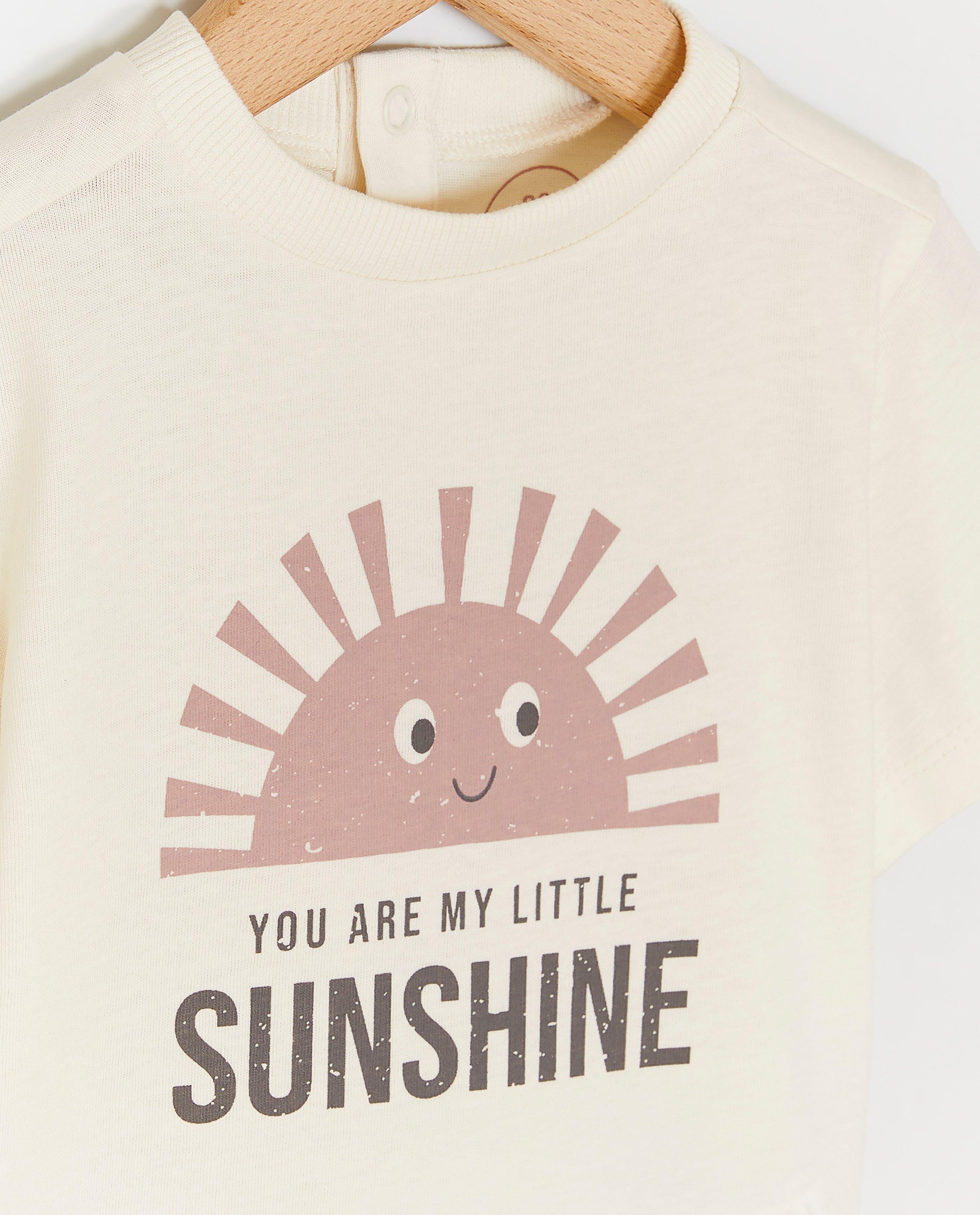 T-shirts - T-shirt met retro print zon