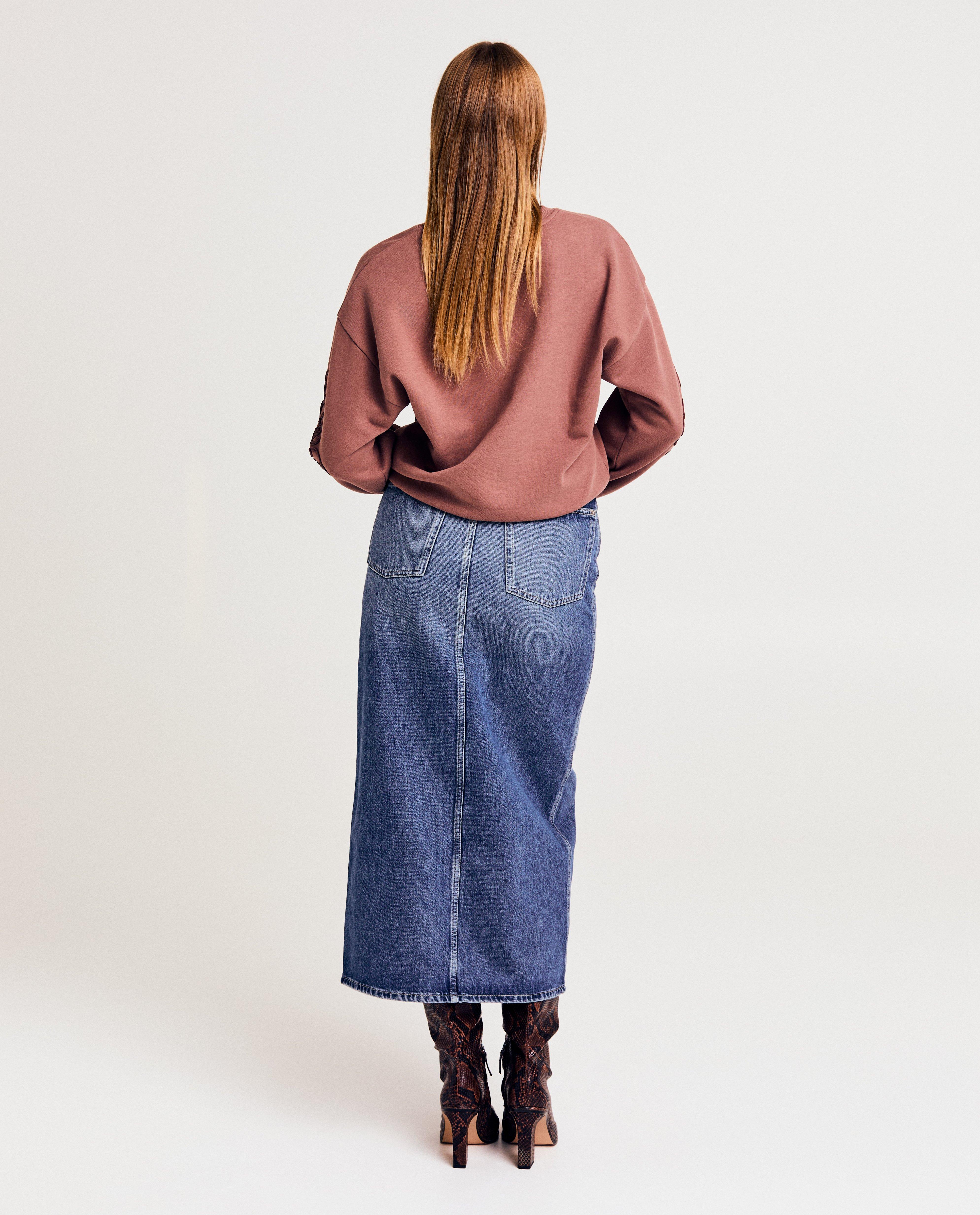 Sweaters - Sweater met geborduurde bloemen