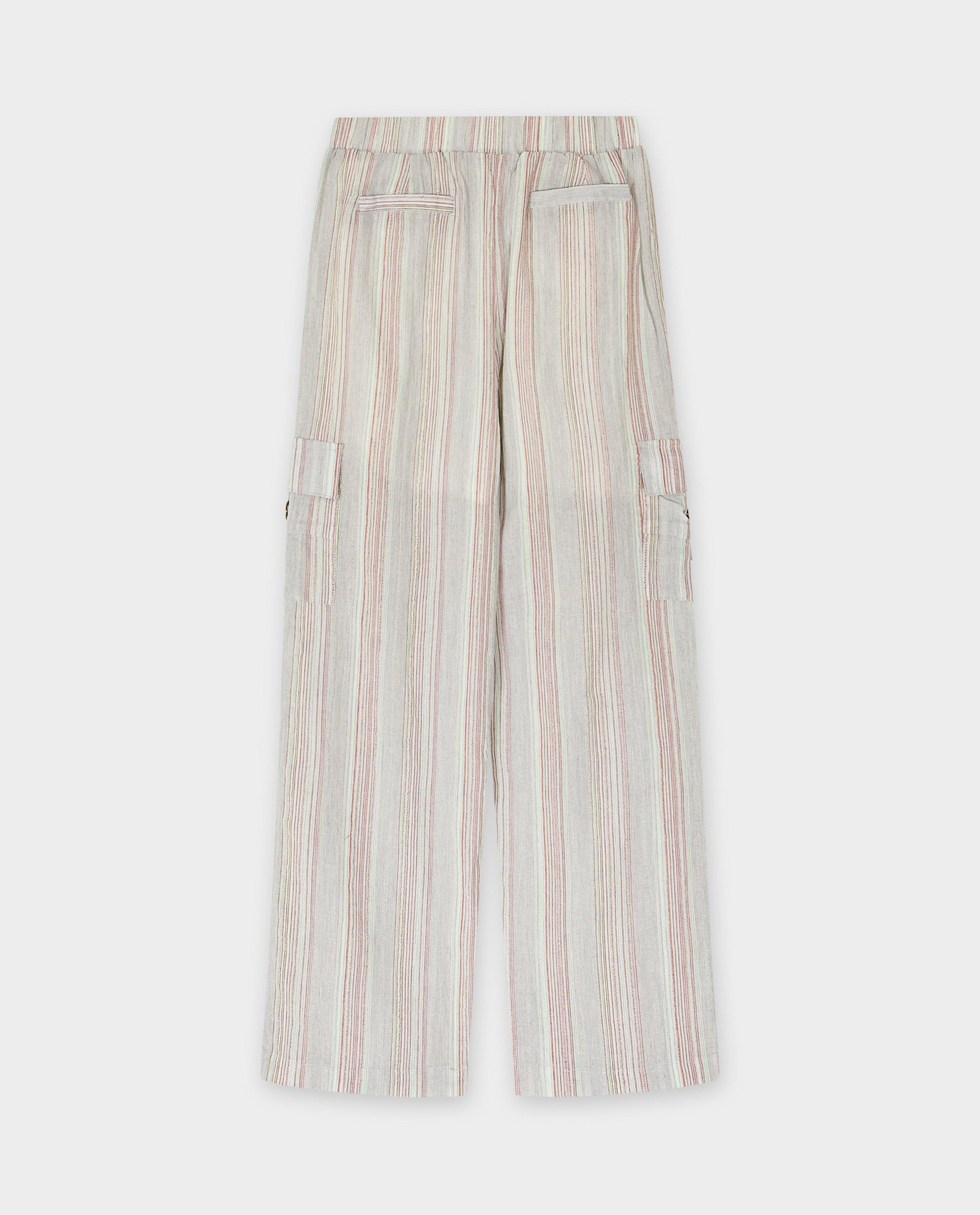 Broeken - Broek met linnen look