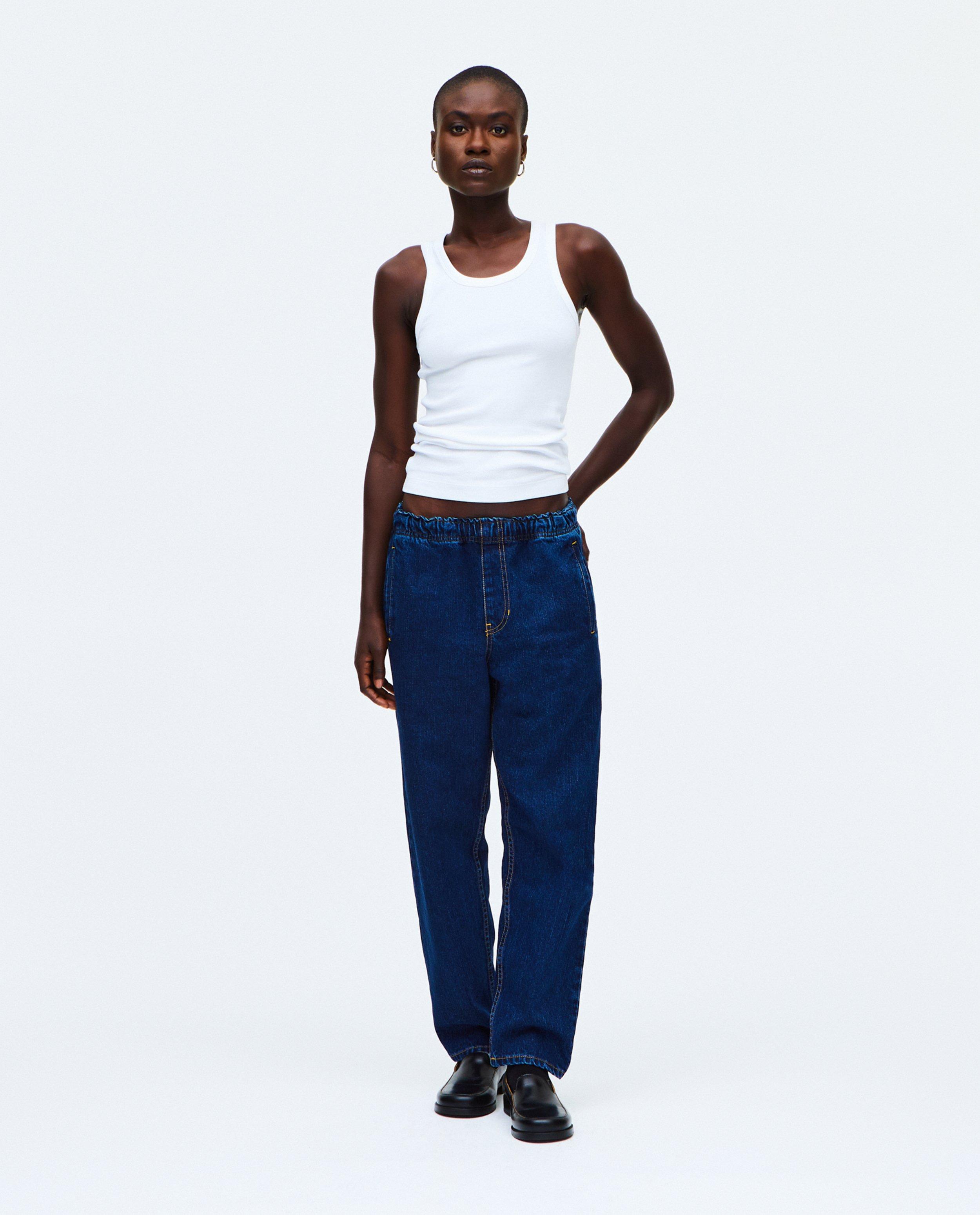 Donkerblauwe jeans - null - HNST