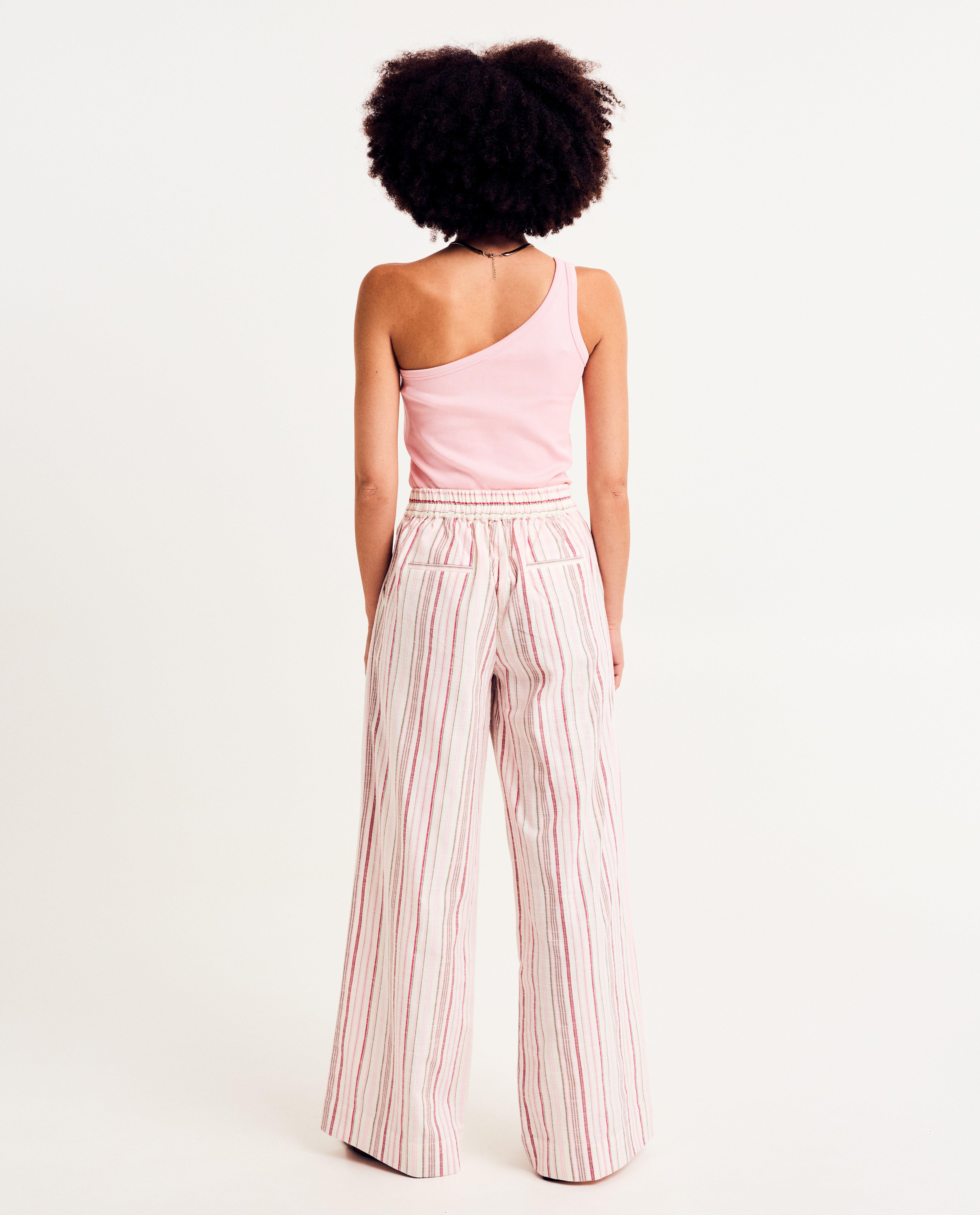 T-shirts - Asymmetrische top met fijne rib