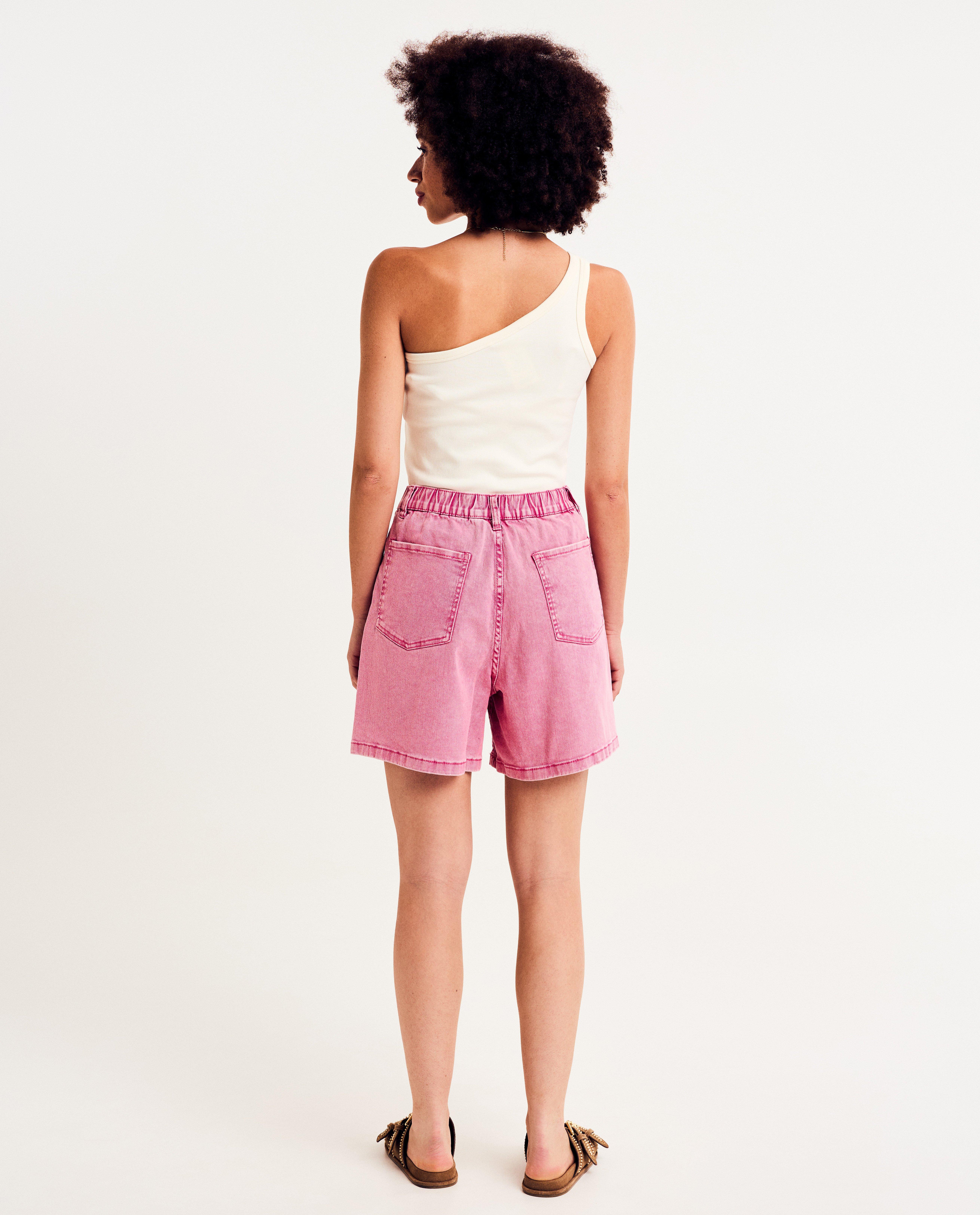 T-shirts - Asymmetrische top met fijne rib