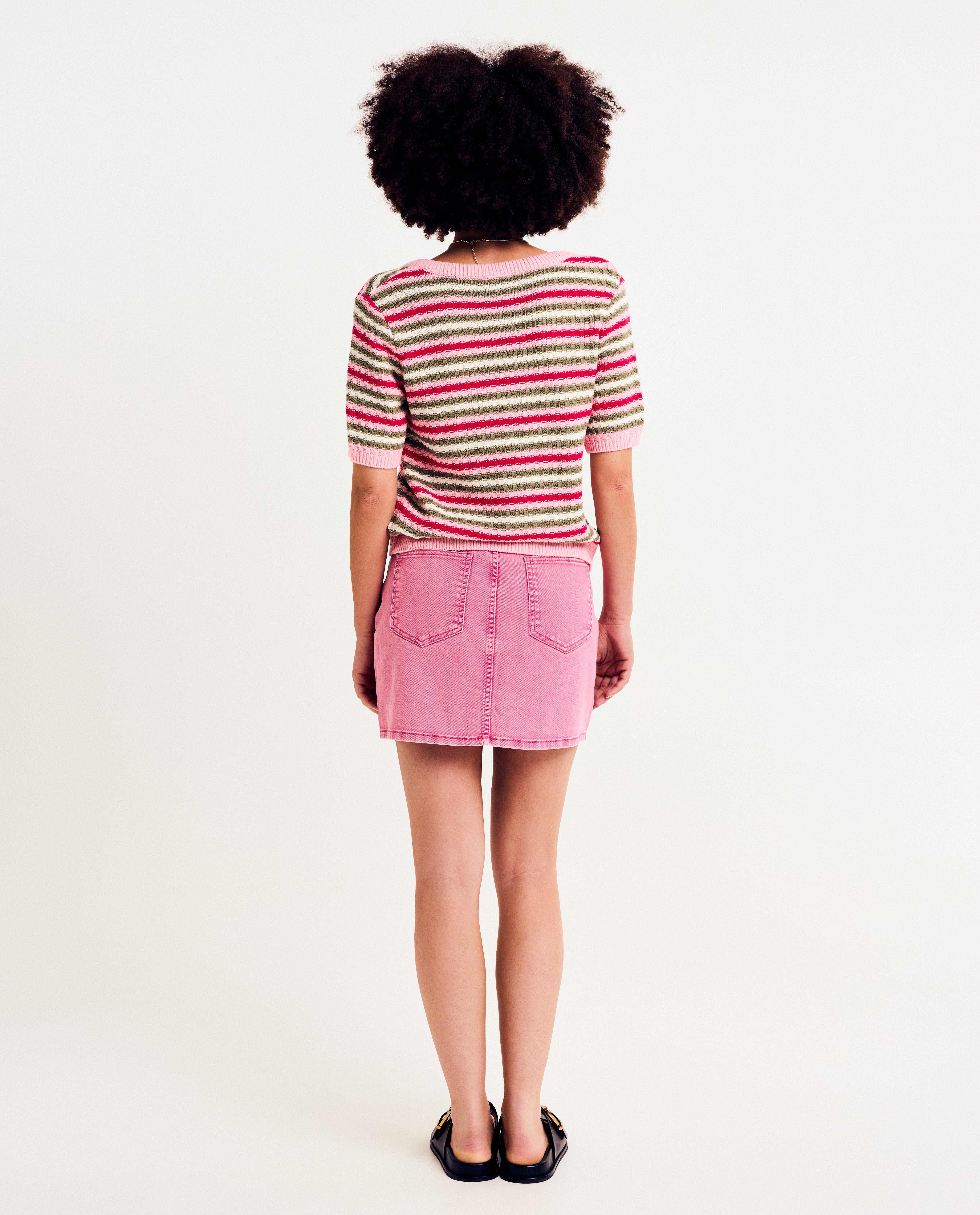 Rokken - Roze jeansrok