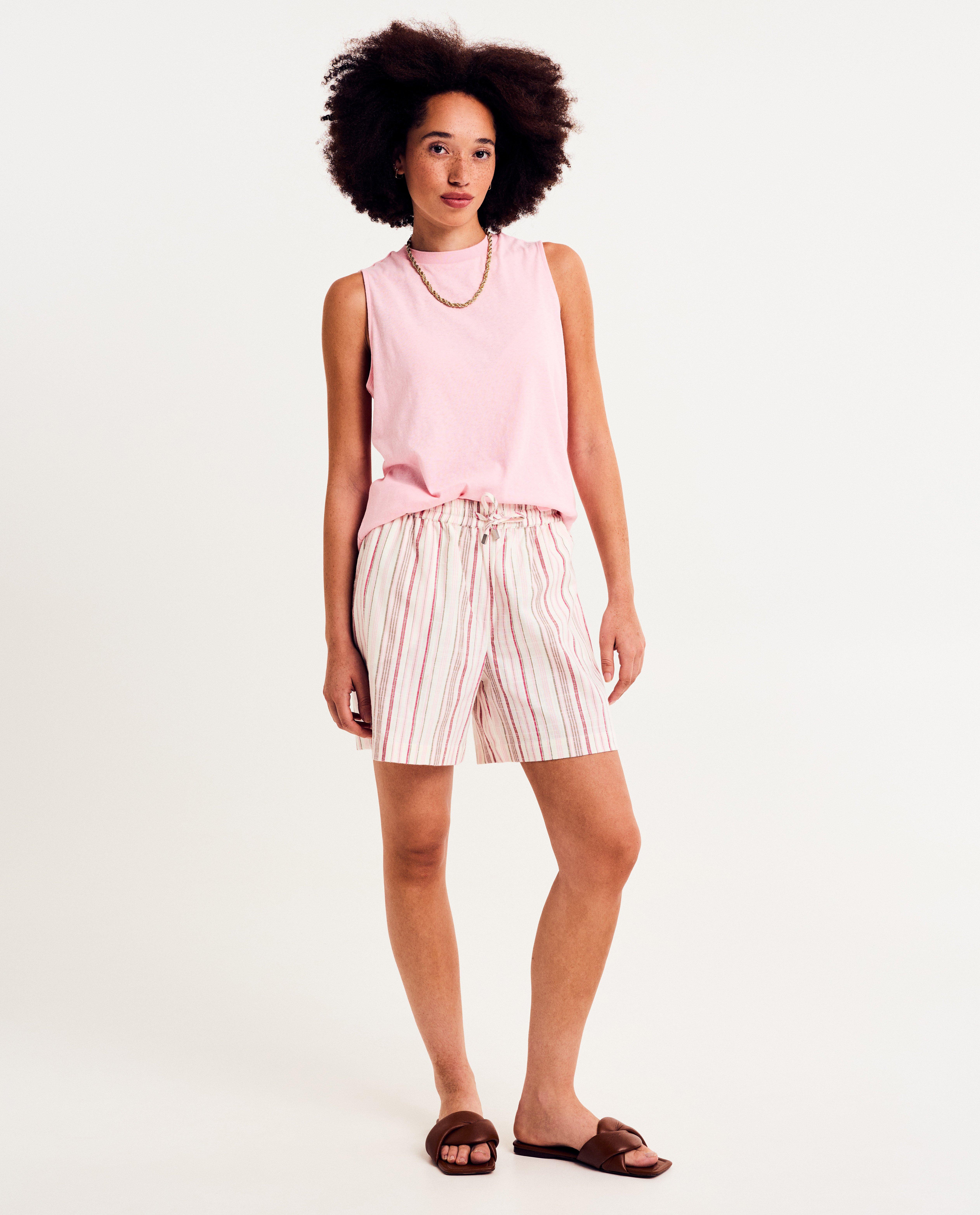 T-shirts - Top met linnen