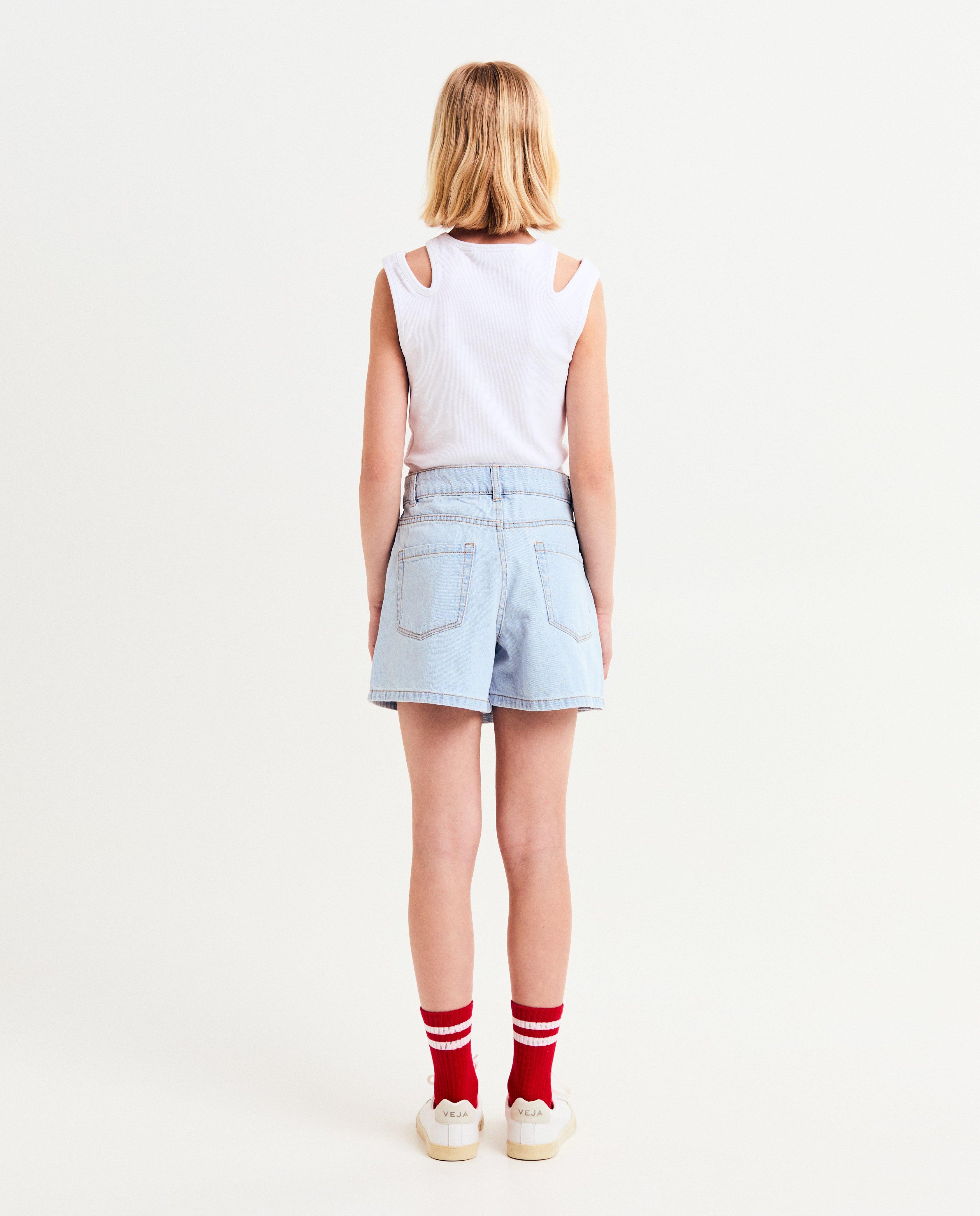T-shirts - Top met fijne rib