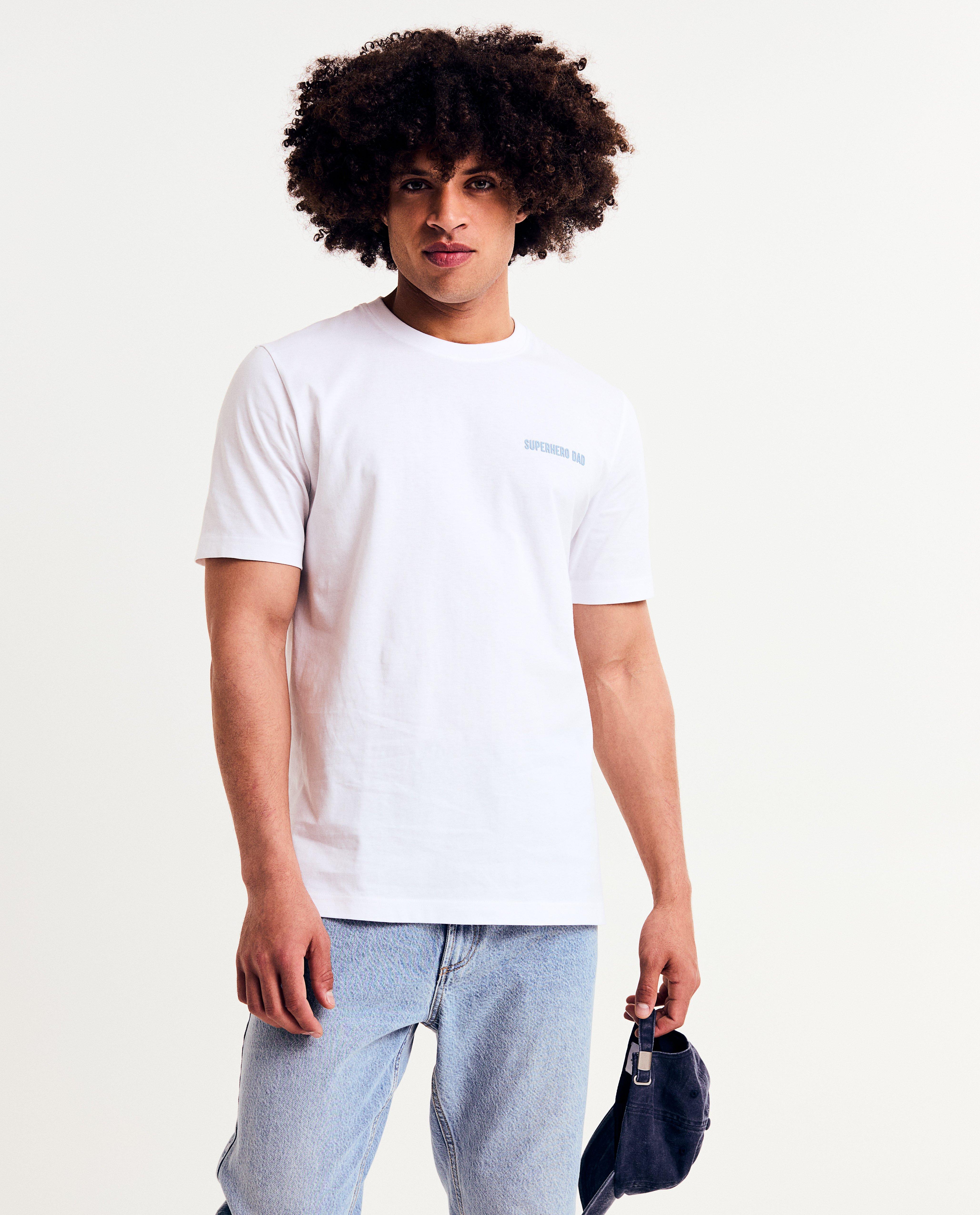 T-shirts - Biokatoenen T-shirt met backprint, S-XXXL