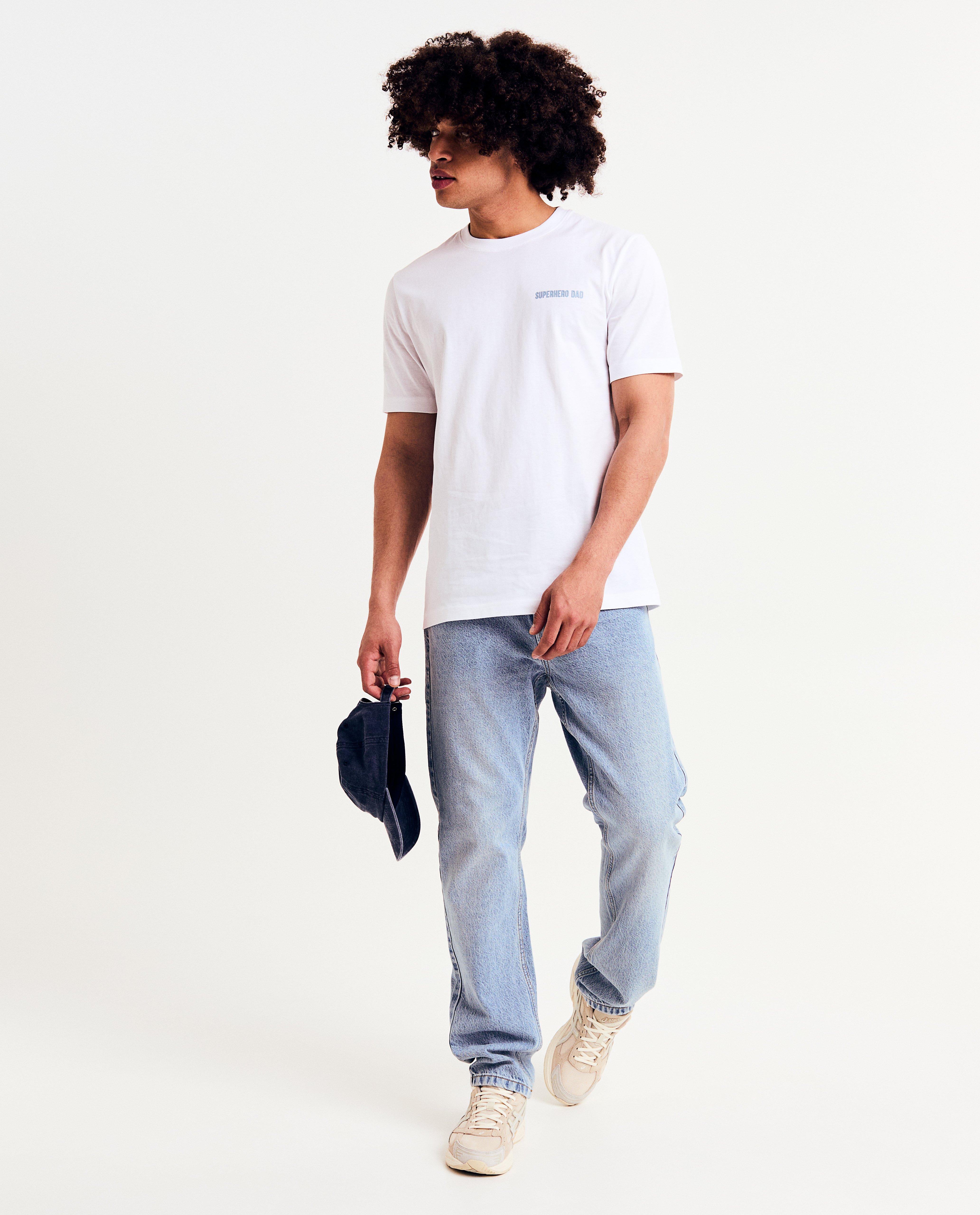 T-shirts - Biokatoenen T-shirt met backprint, S-XXXL
