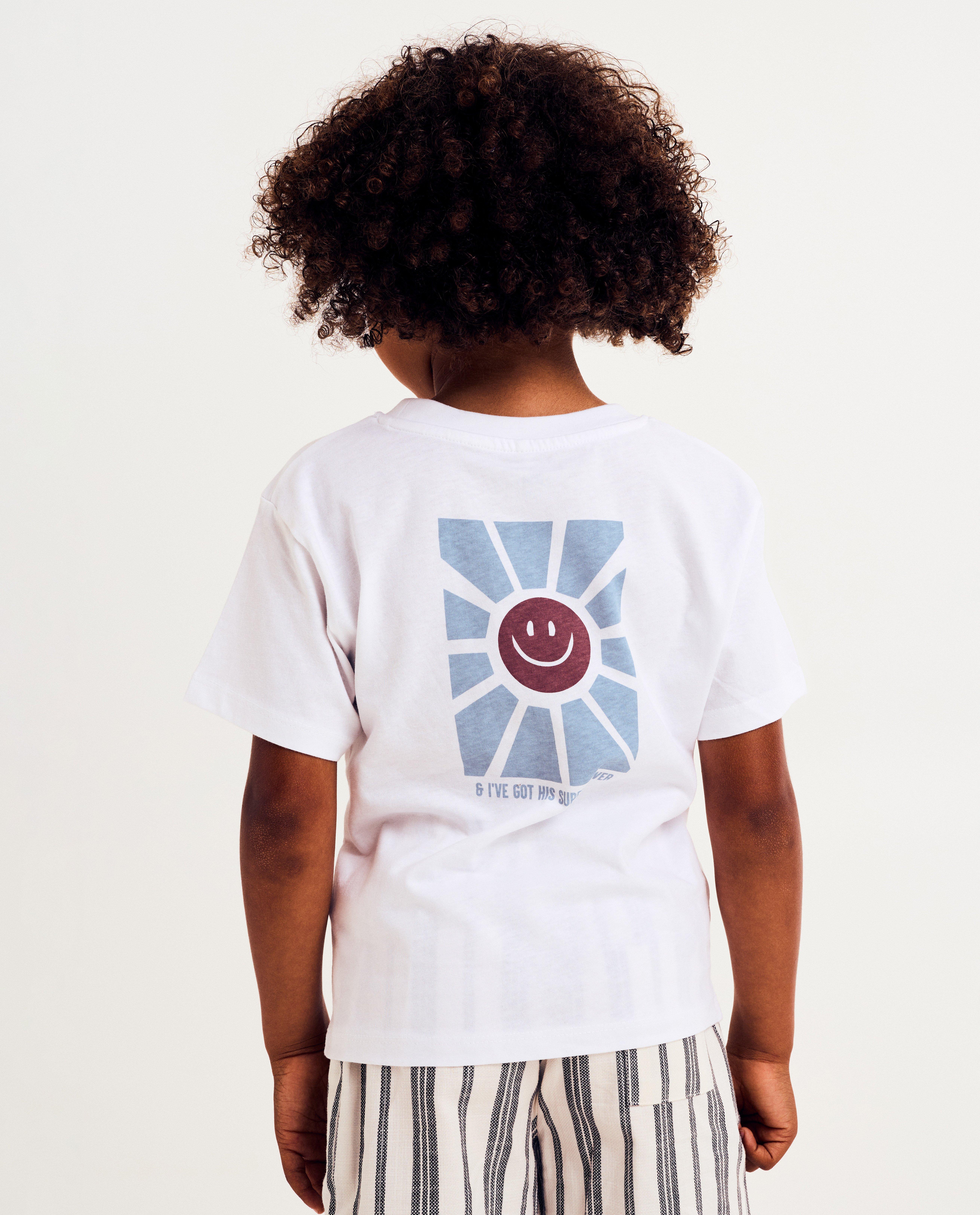 T-shirts - T-shirt en coton biologique avec impression au dos, 98-128
