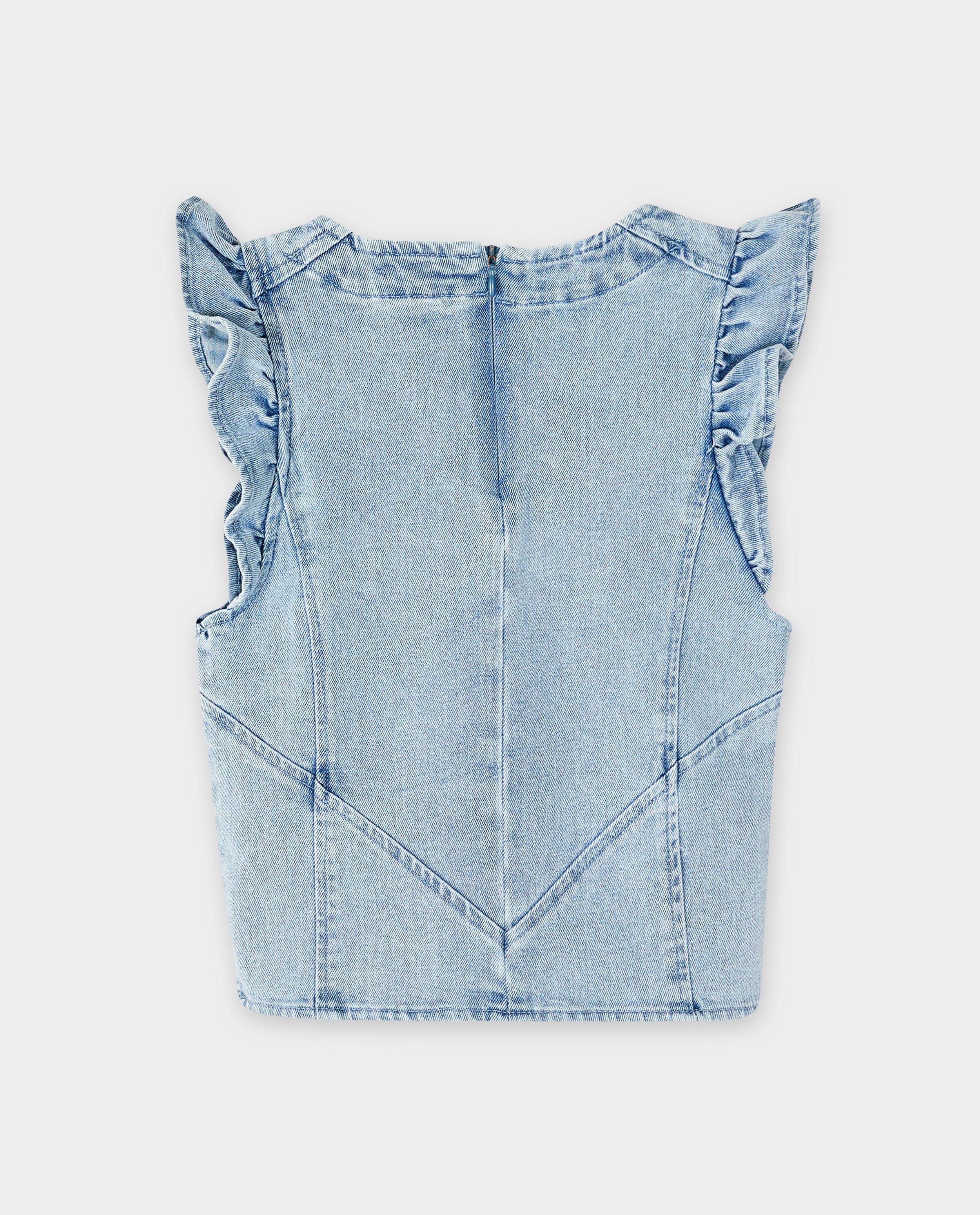 Hemden - Blauwe blouse van jeans