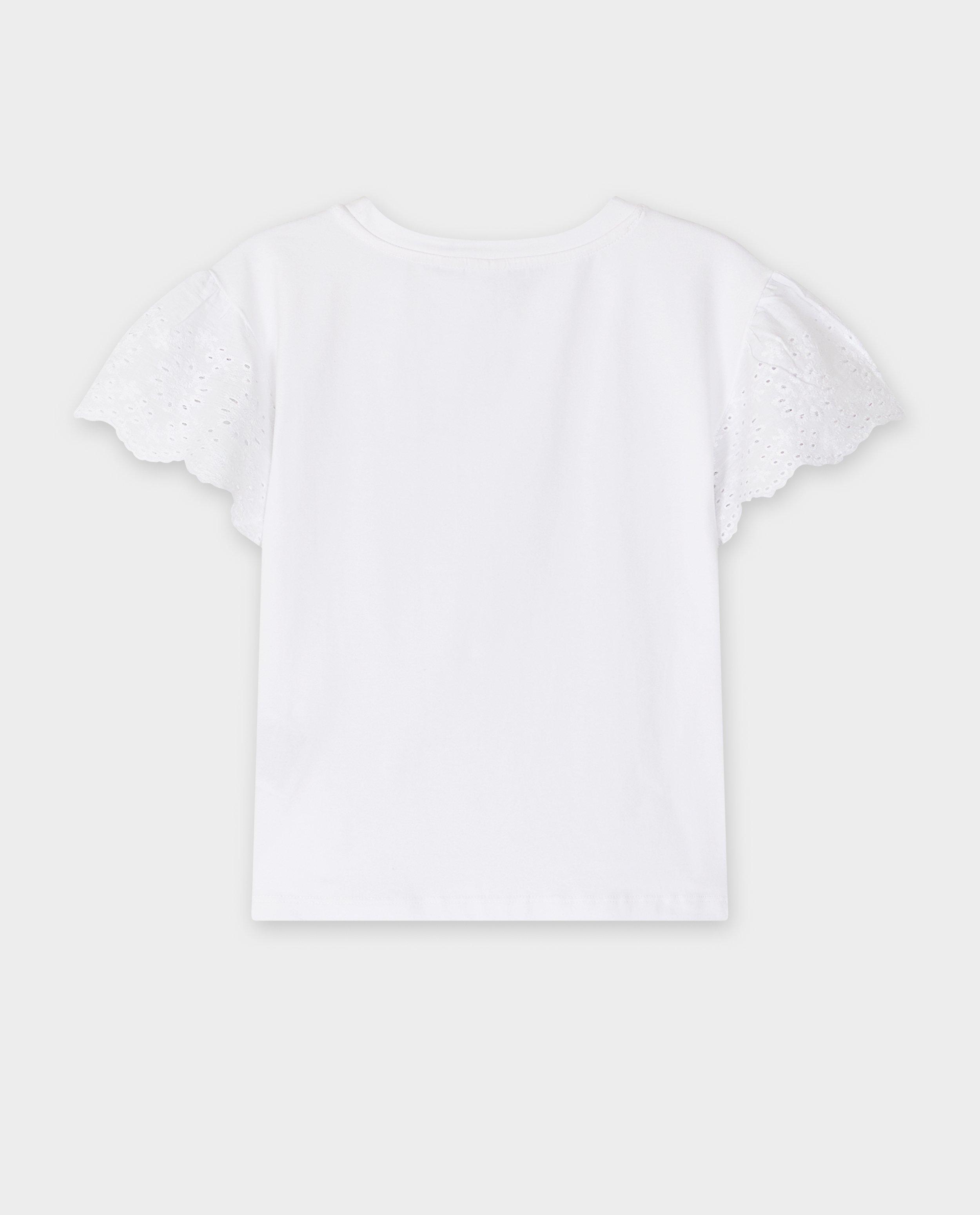 T-shirts - T-shirt met broderie anglaise