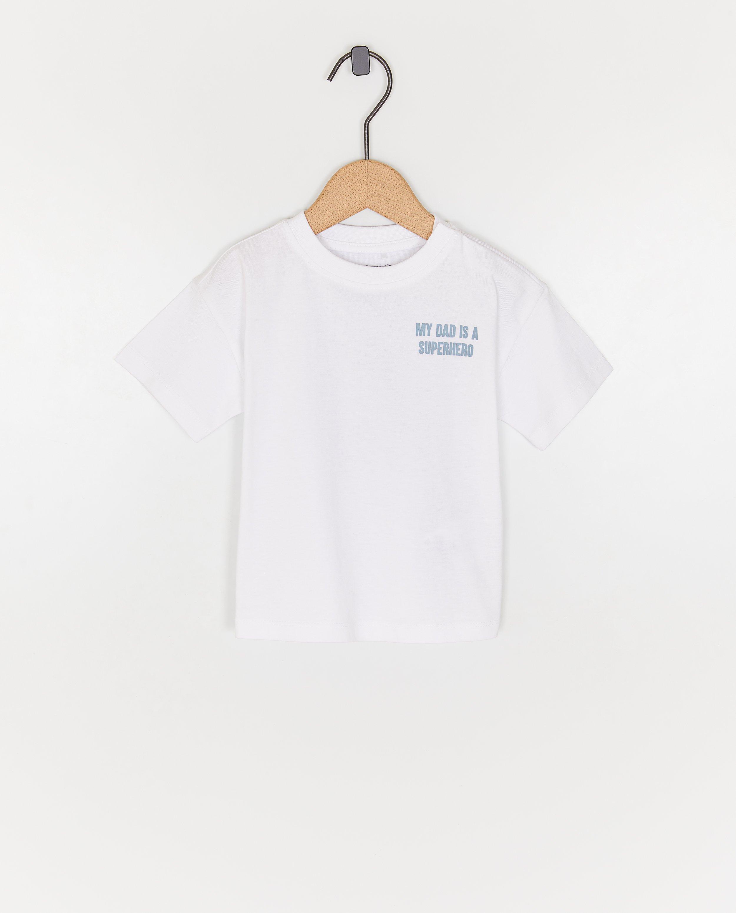 Biokatoenen T-shirt met backprint, 62-92